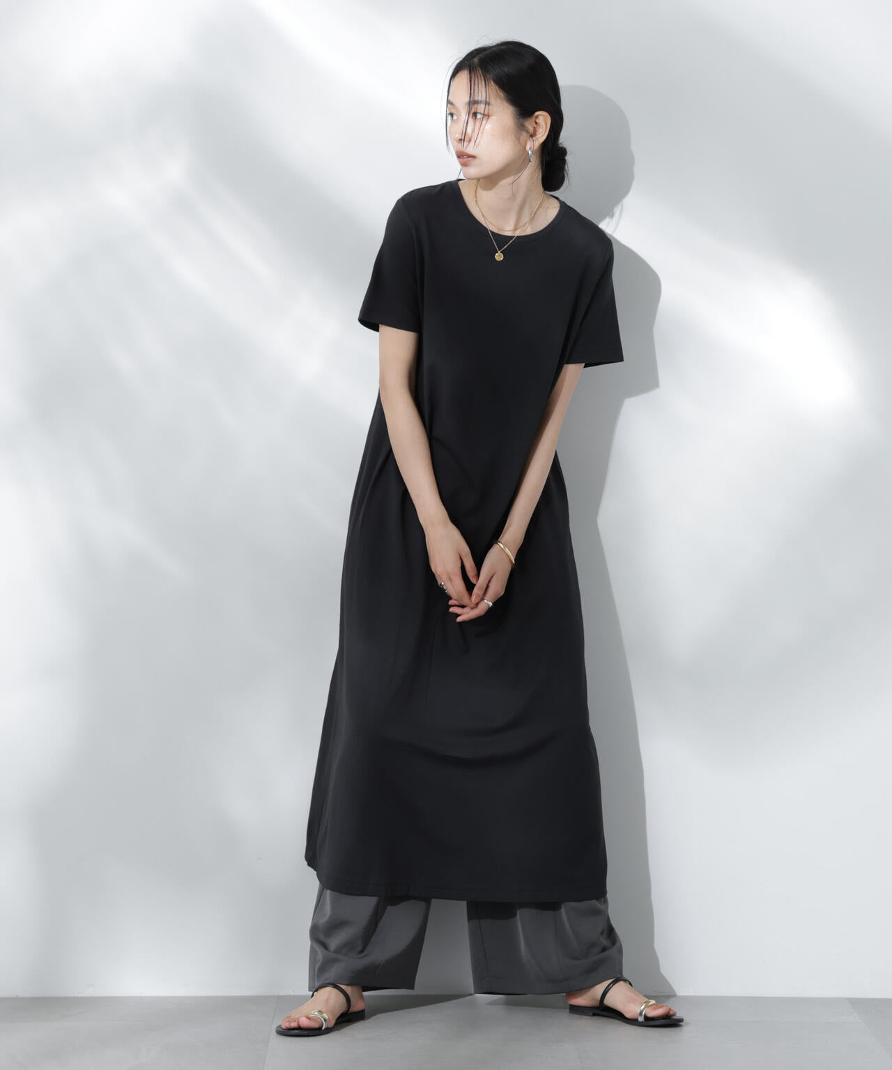 Anti Soaked(R) 汗染み防止フレアワンピース 6695119304