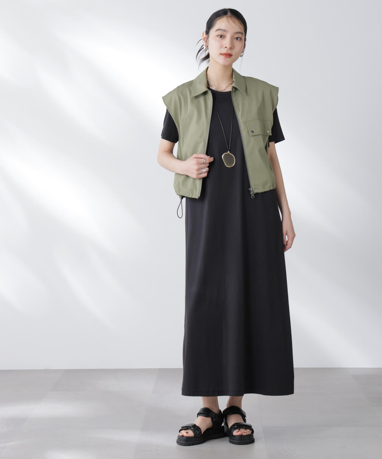 Anti Soaked(R) 汗染み防止フレアワンピース 6695119304