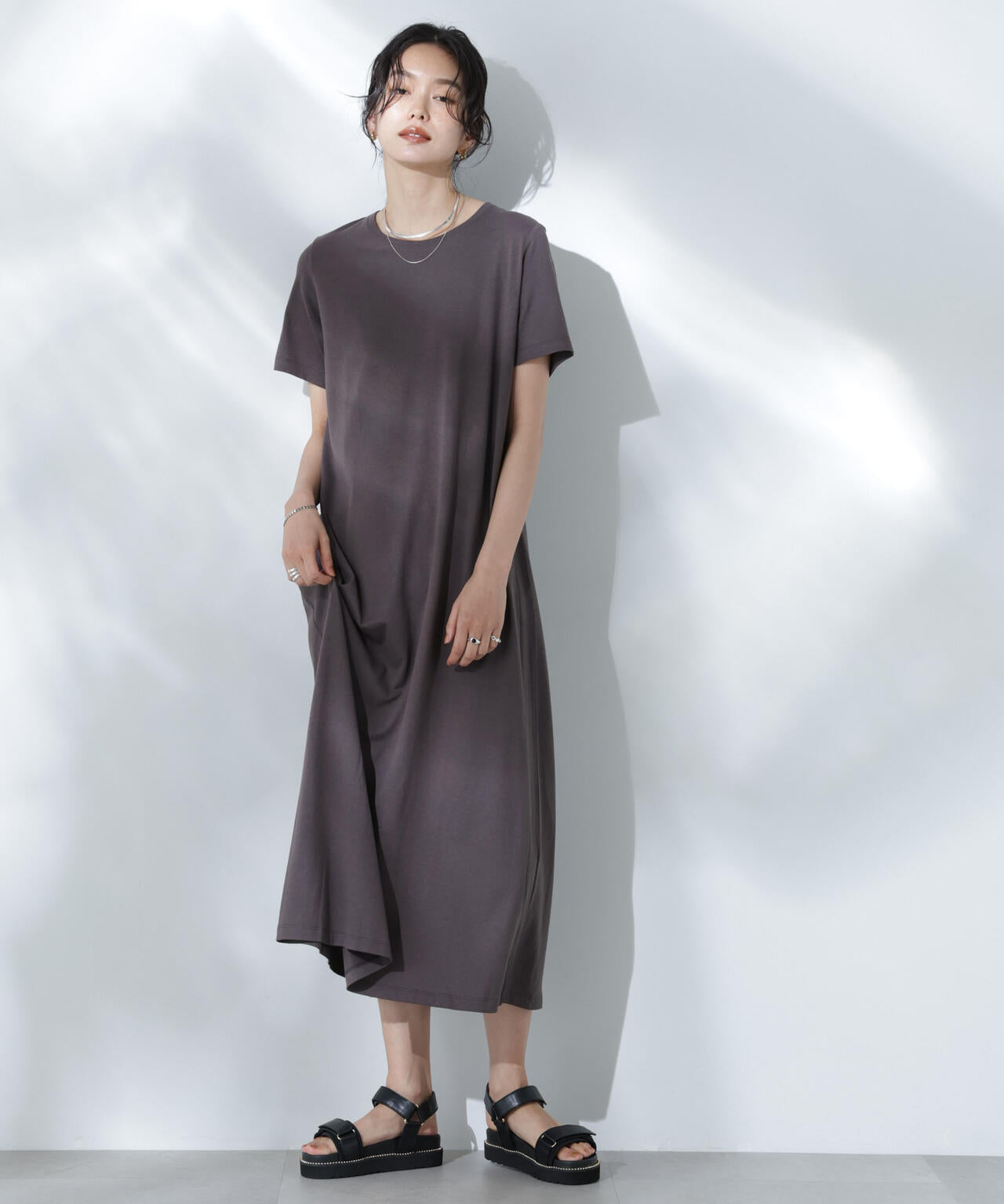 Anti Soaked(R) 汗染み防止フレアワンピース 6695119304