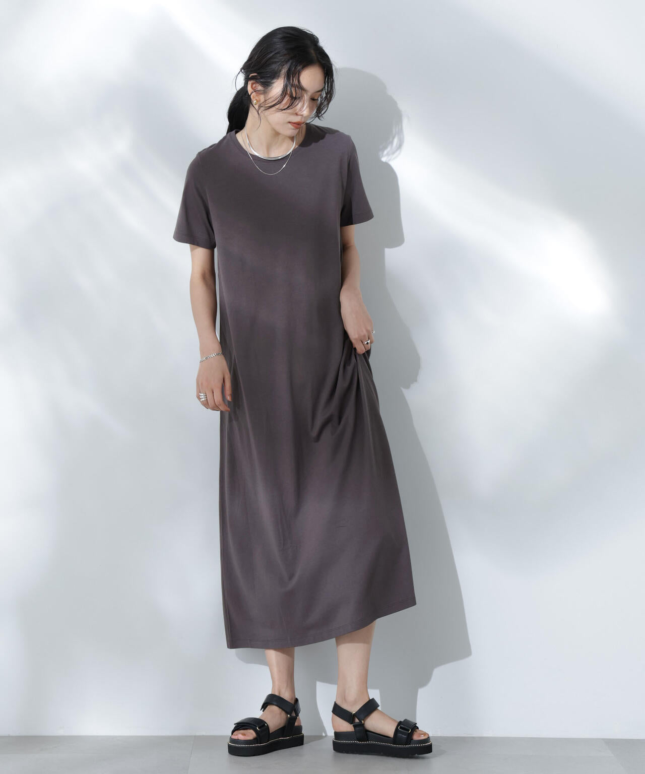 Anti Soaked(R) 汗染み防止フレアワンピース 6695119304