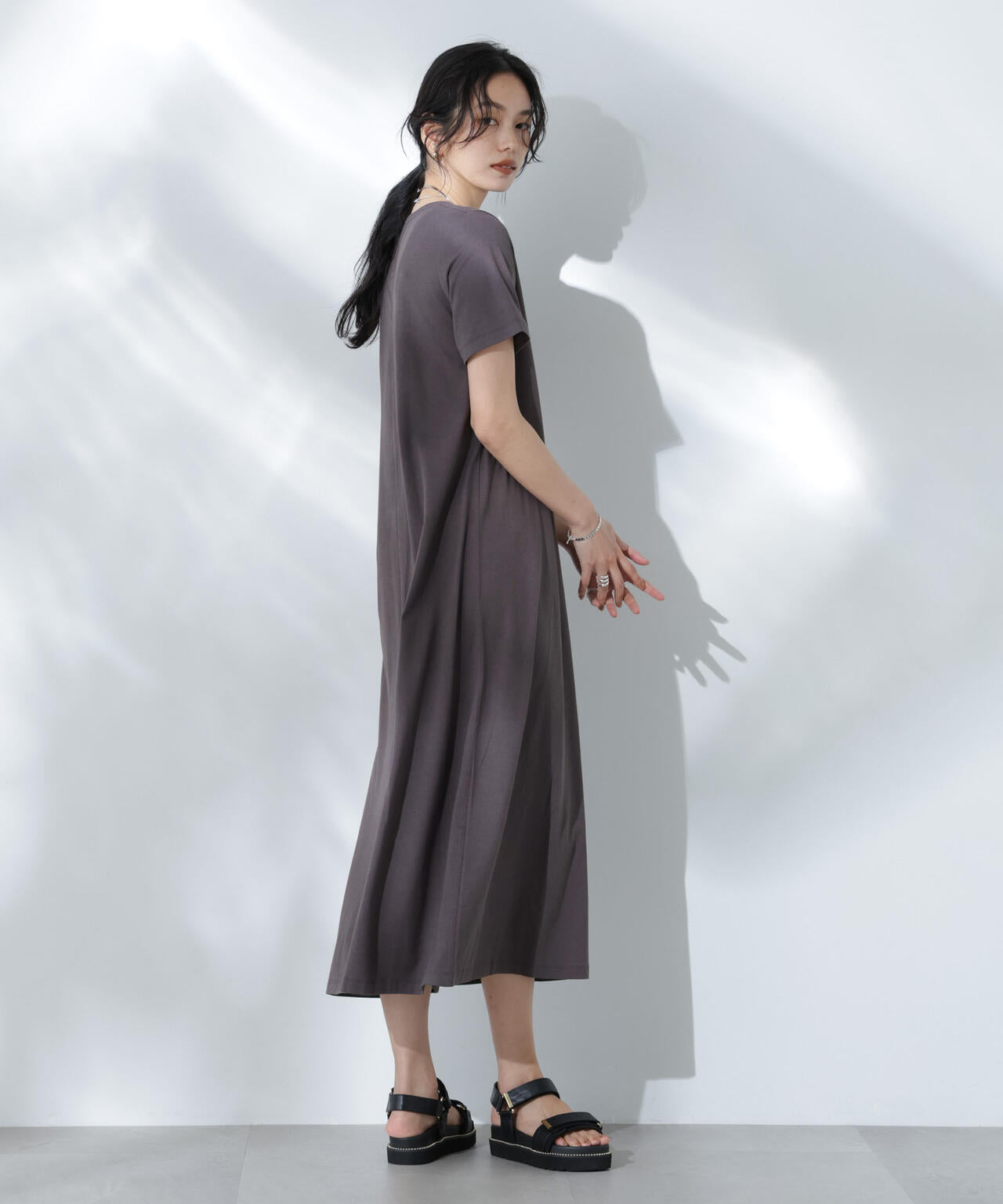 Anti Soaked(R) 汗染み防止フレアワンピース 6695119304