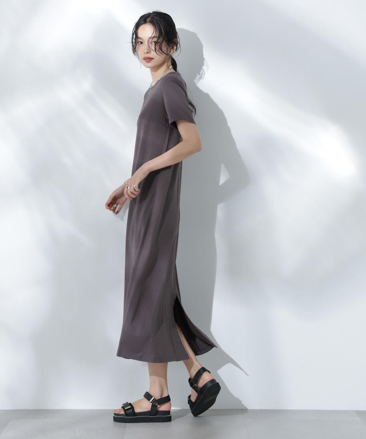 Anti Soaked(R) 汗染み防止フレアワンピース 6695119304