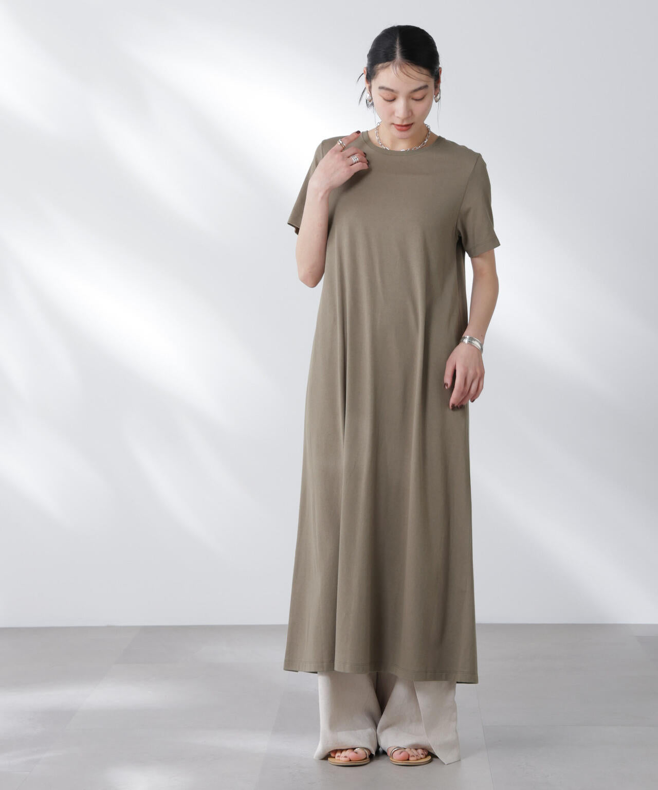 Anti Soaked(R) 汗染み防止フレアワンピース 6695119304