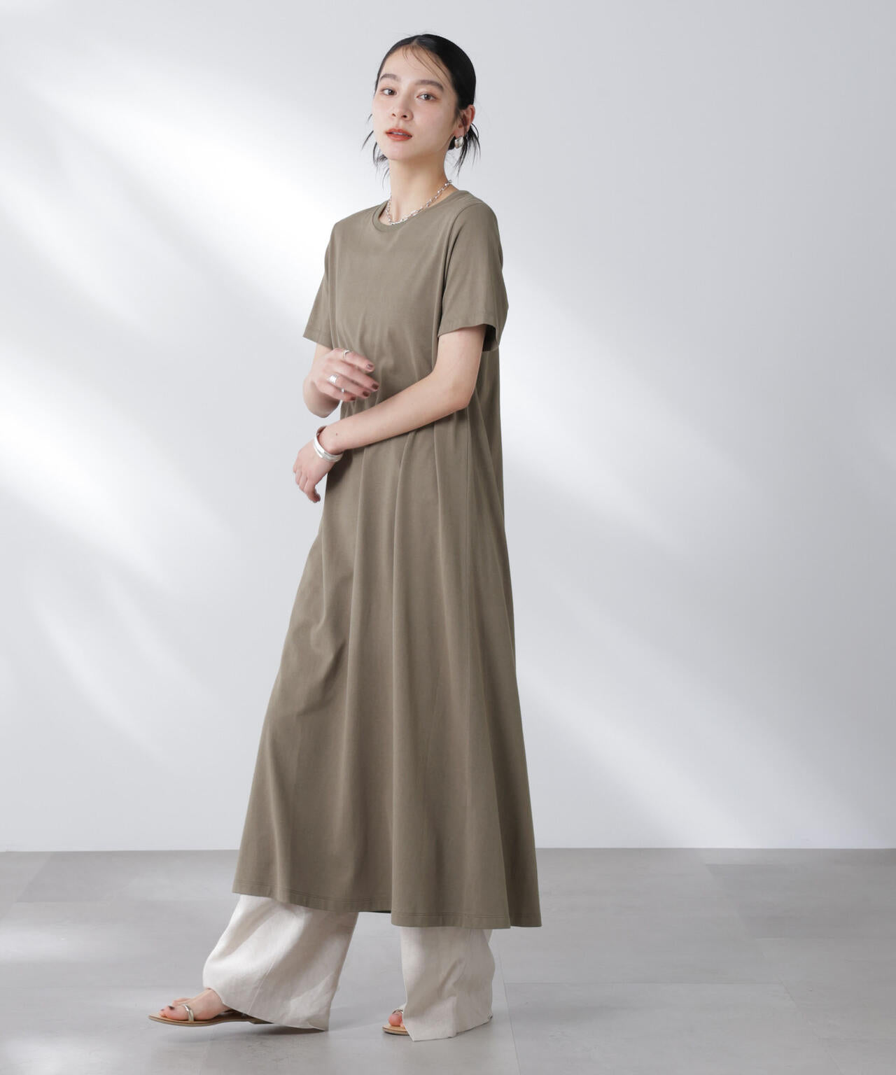 Anti Soaked(R) 汗染み防止フレアワンピース 6695119304