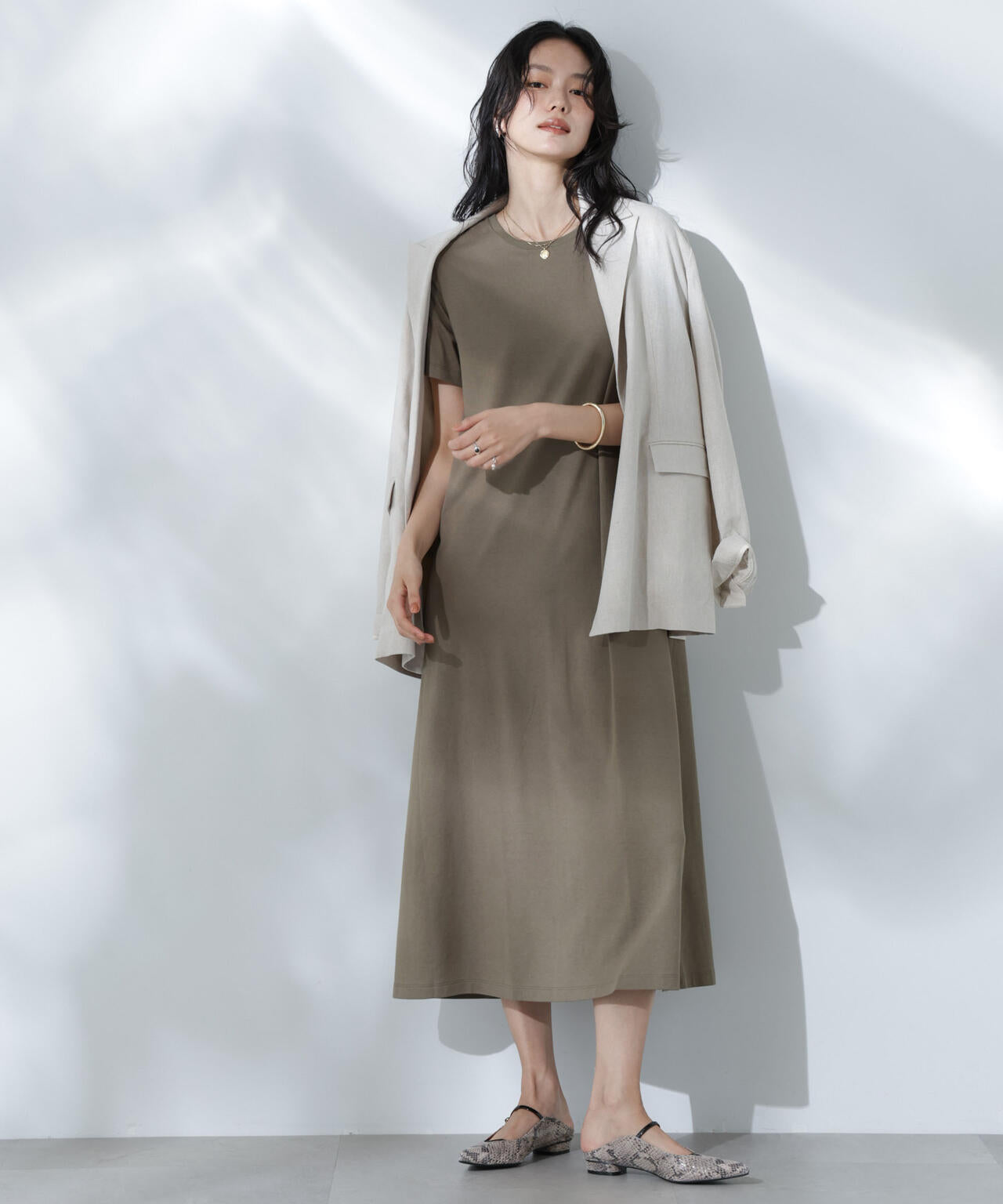 Anti Soaked(R) 汗染み防止フレアワンピース 6695119304