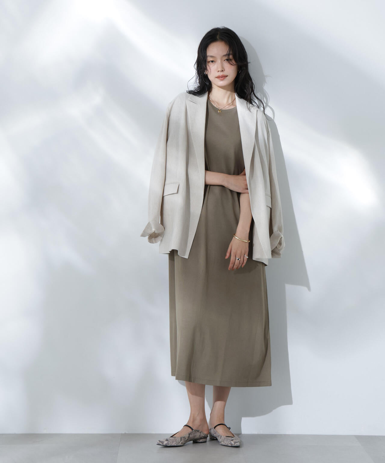 Anti Soaked(R) 汗染み防止フレアワンピース 6695119304