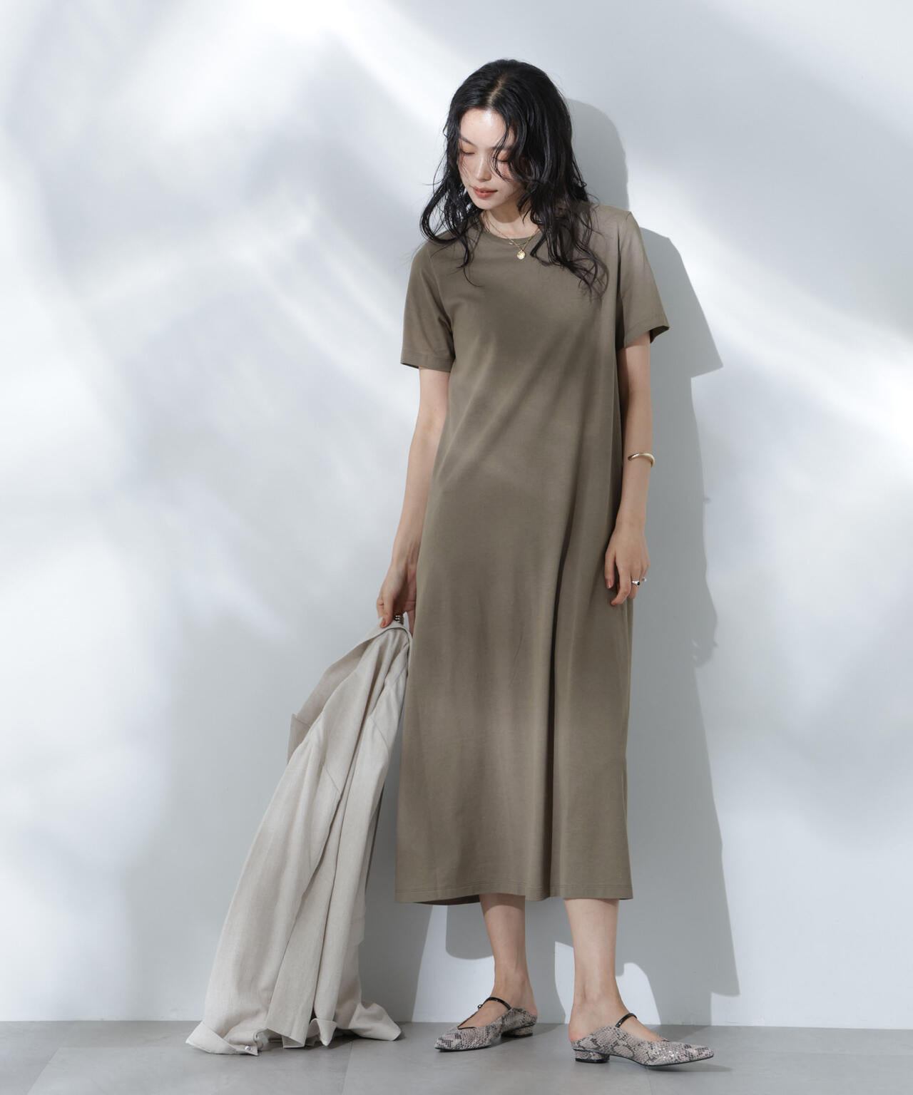 Anti Soaked(R) 汗染み防止フレアワンピース 6695119304