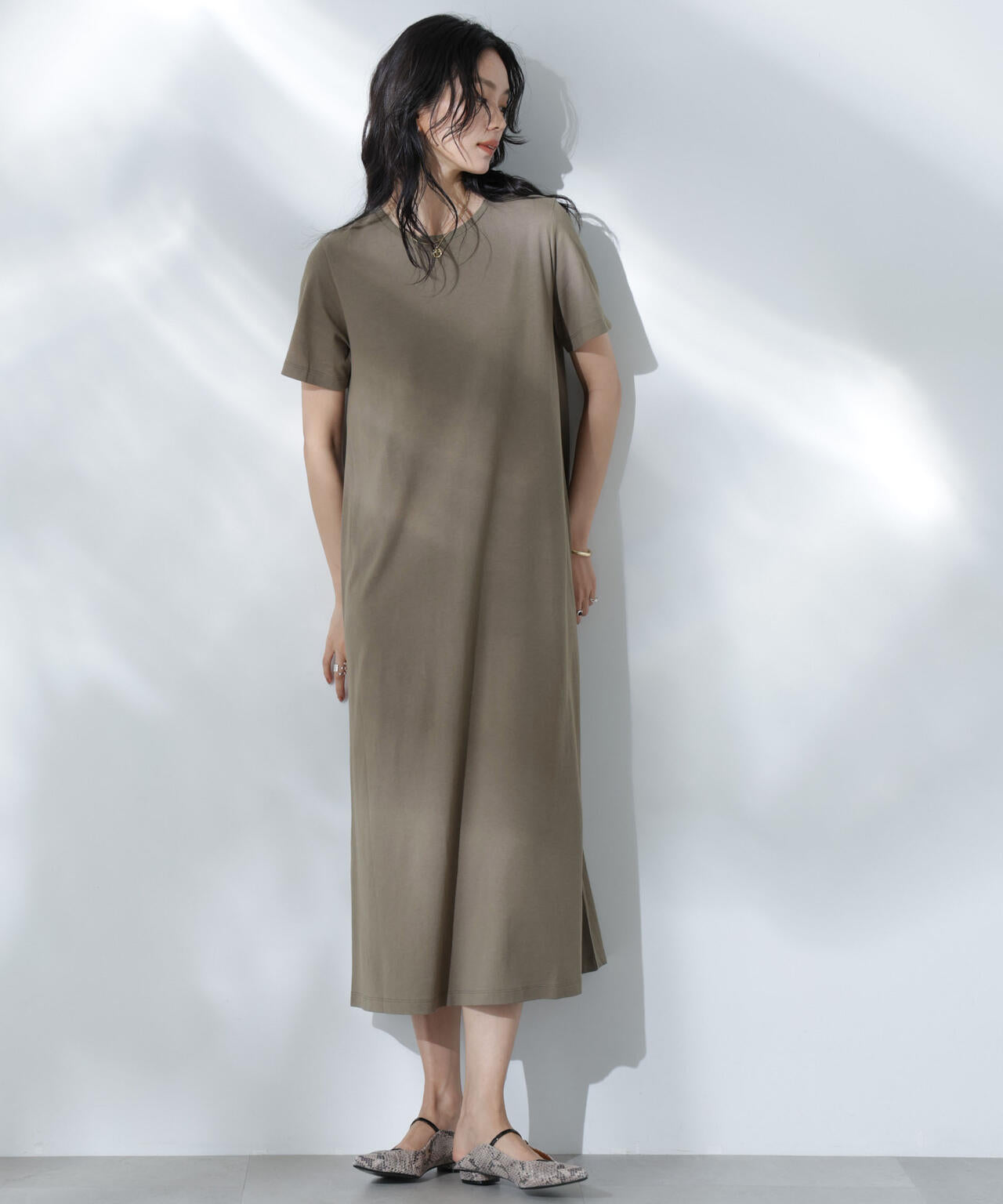 Anti Soaked(R) 汗染み防止フレアワンピース 6695119304