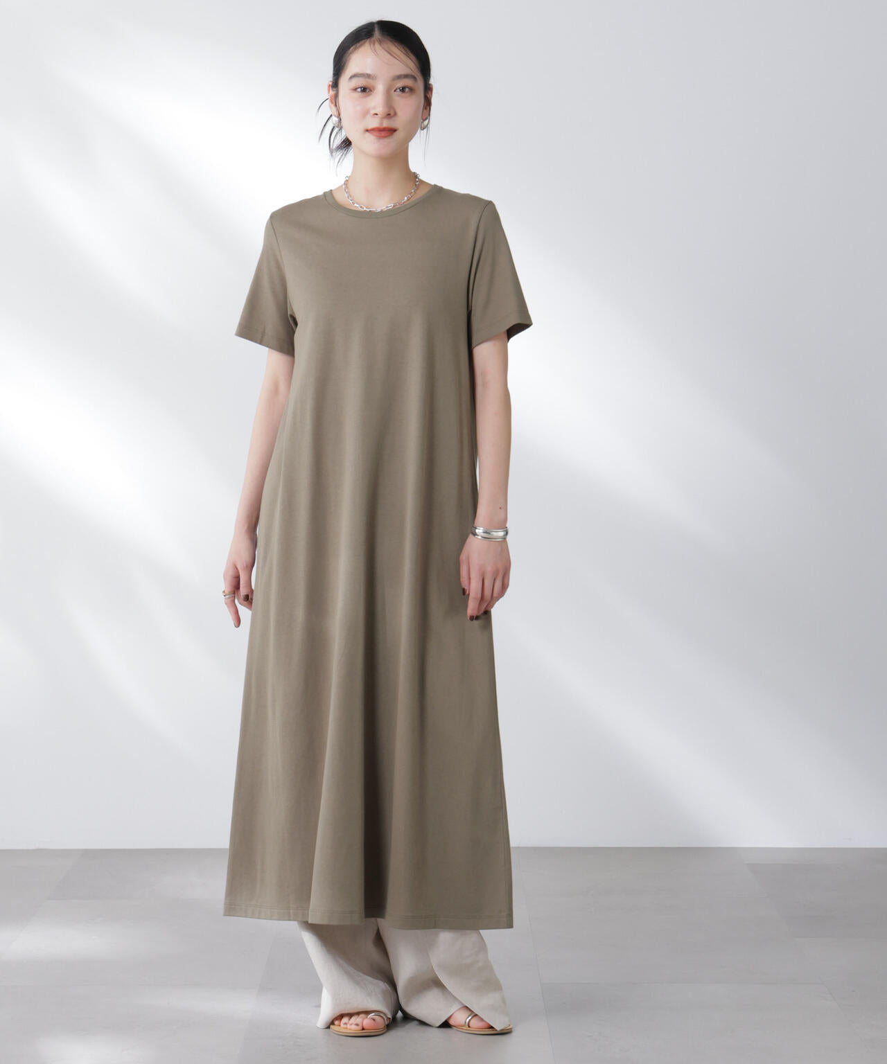 Anti Soaked(R) 汗染み防止フレアワンピース 6695119304