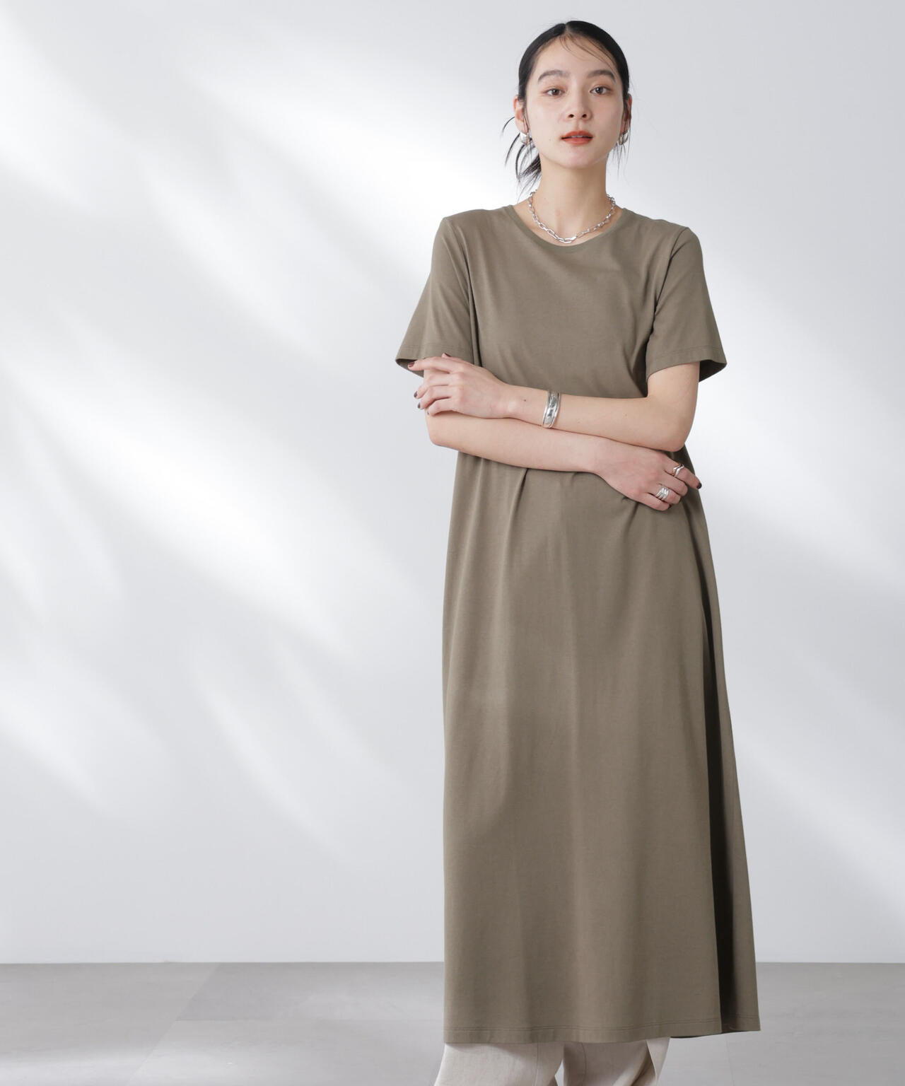 Anti Soaked(R) 汗染み防止フレアワンピース 6695119304