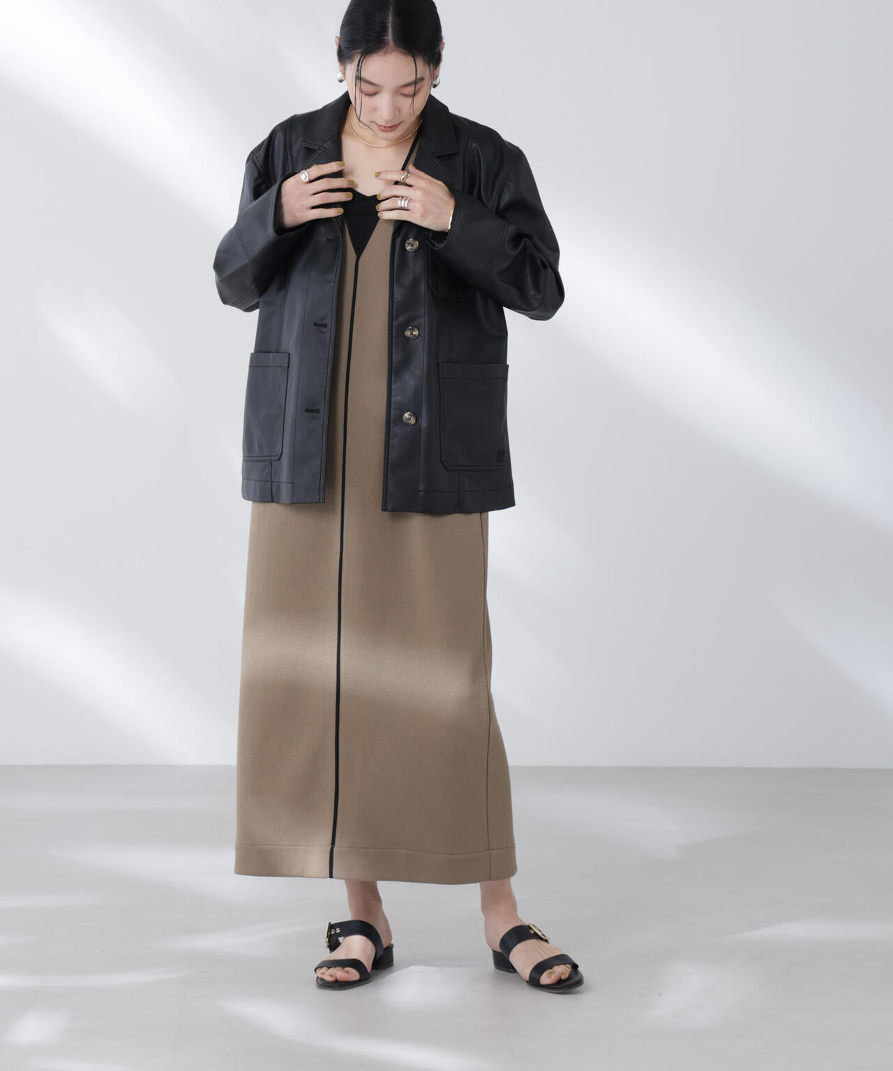 ブークレダンボールパイピングワンピース 6695119307