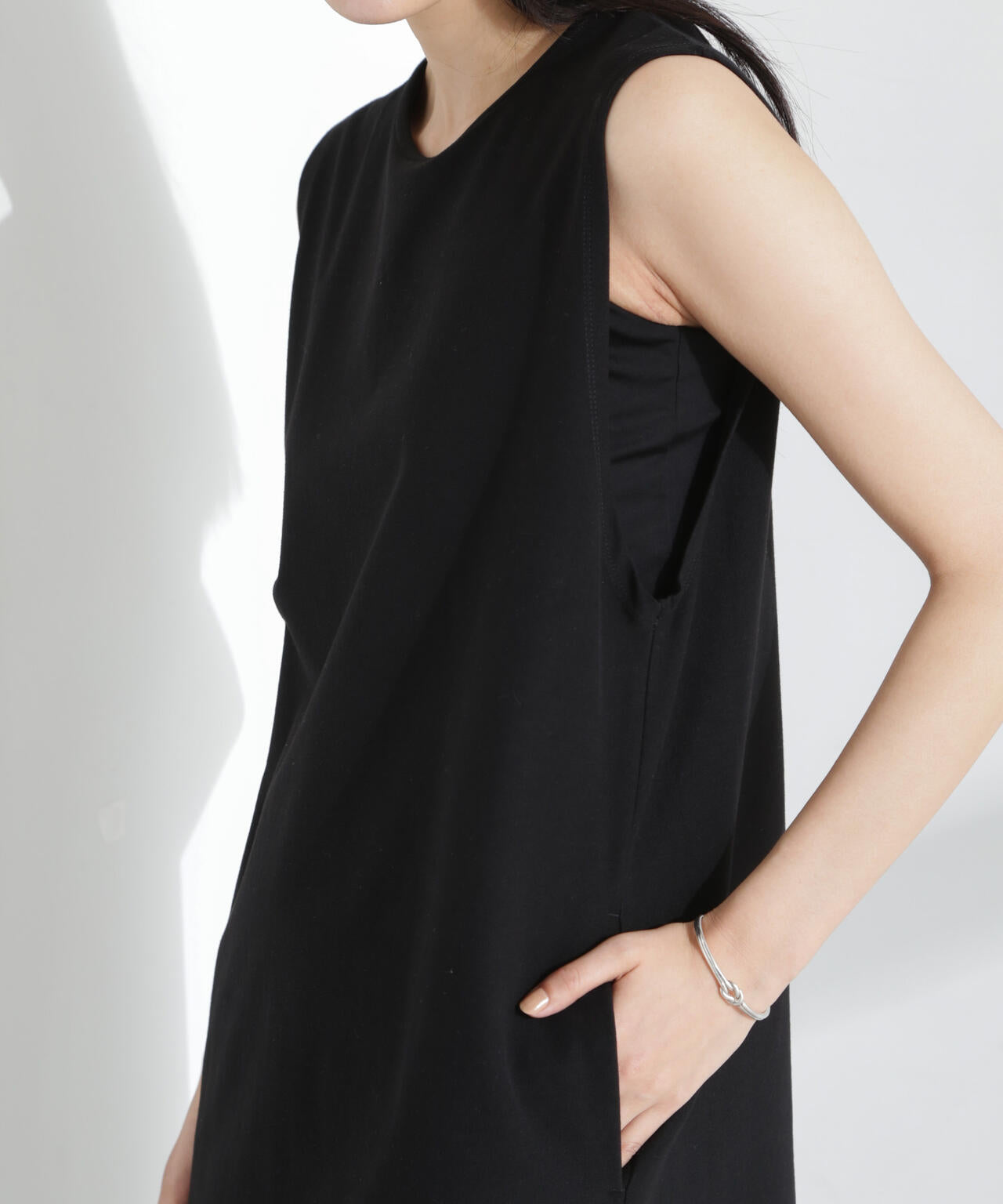 「MC」coveross(R)ツイル調 冷感プレーティング天竺ワンピース 6695119318