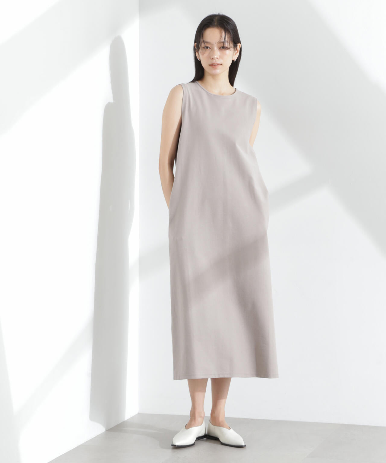 「MC」coveross(R)ツイル調 冷感プレーティング天竺ワンピース 6695119318