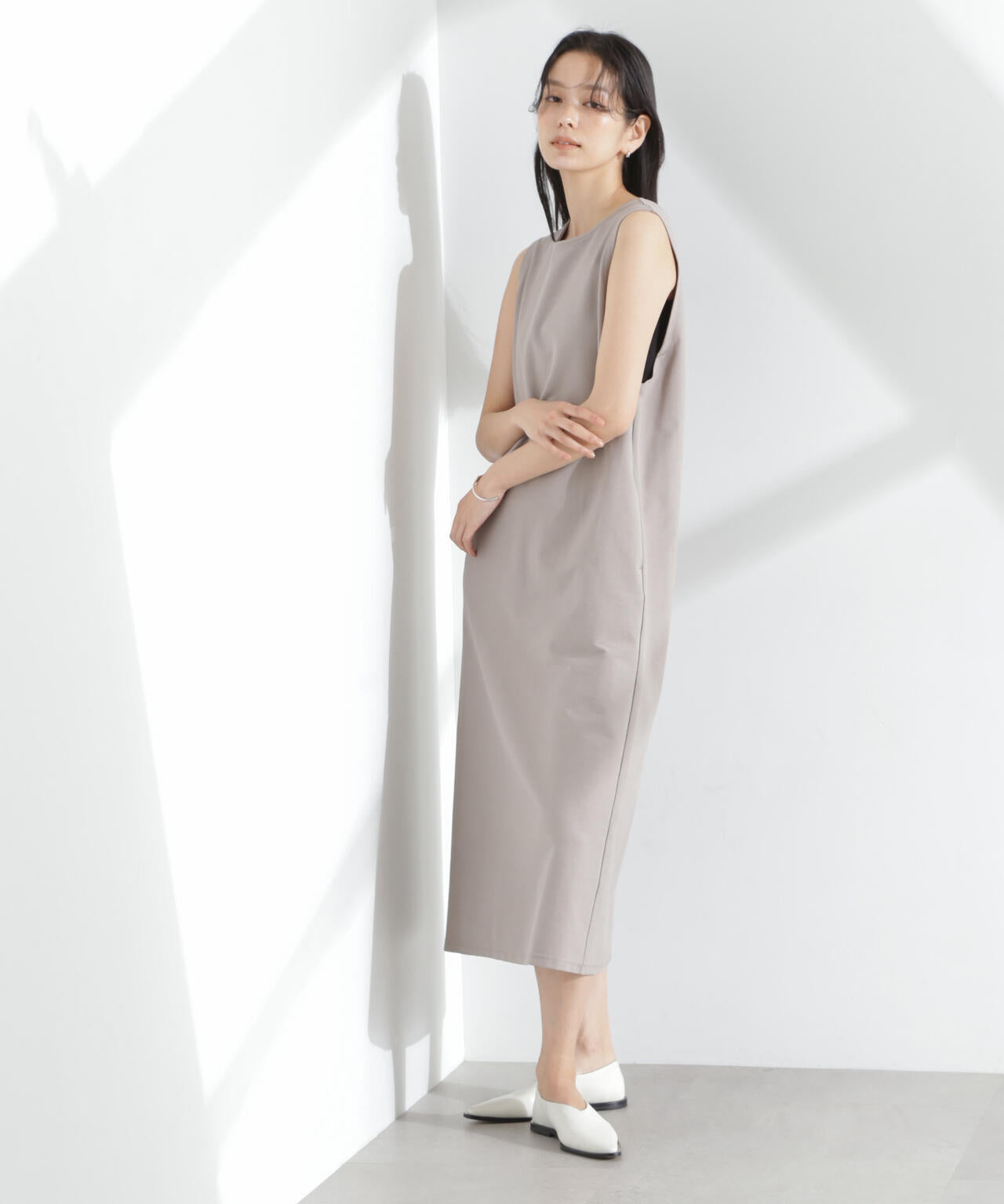 「MC」coveross(R)ツイル調 冷感プレーティング天竺ワンピース 6695119318