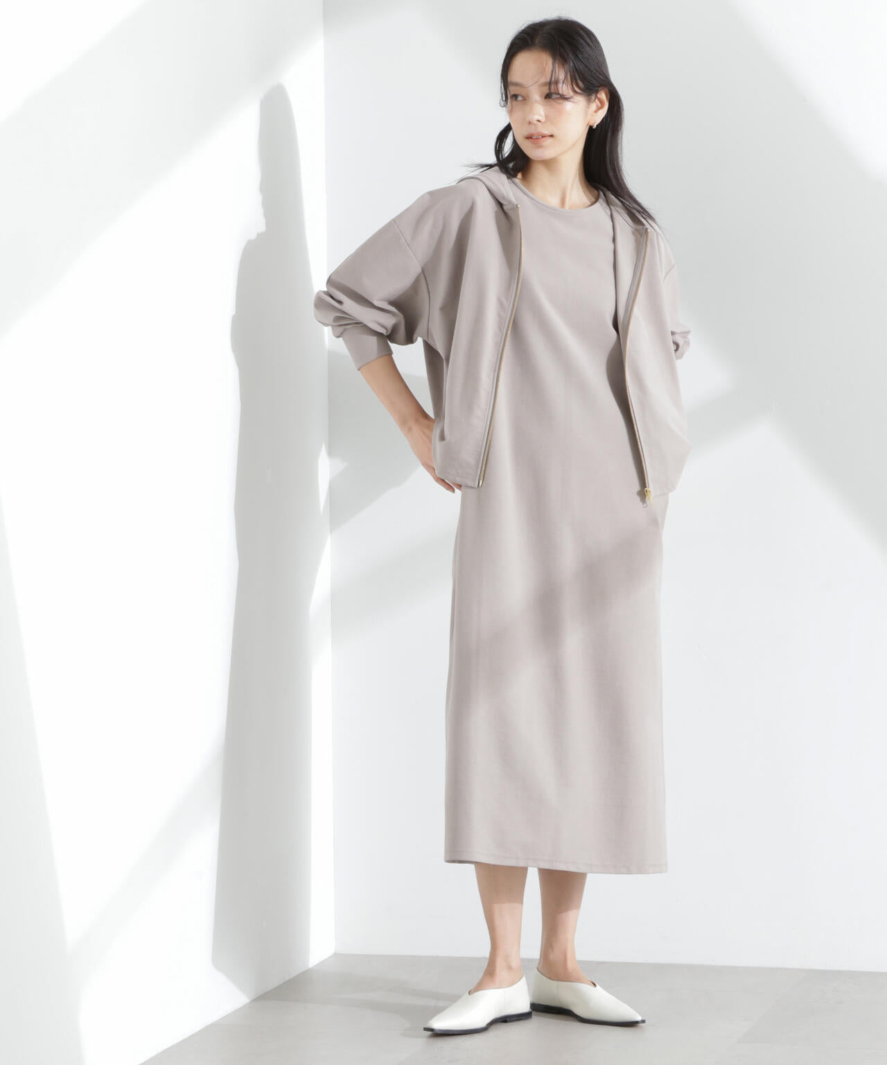 「MC」coveross(R)ツイル調 冷感プレーティング天竺ワンピース 6695119318