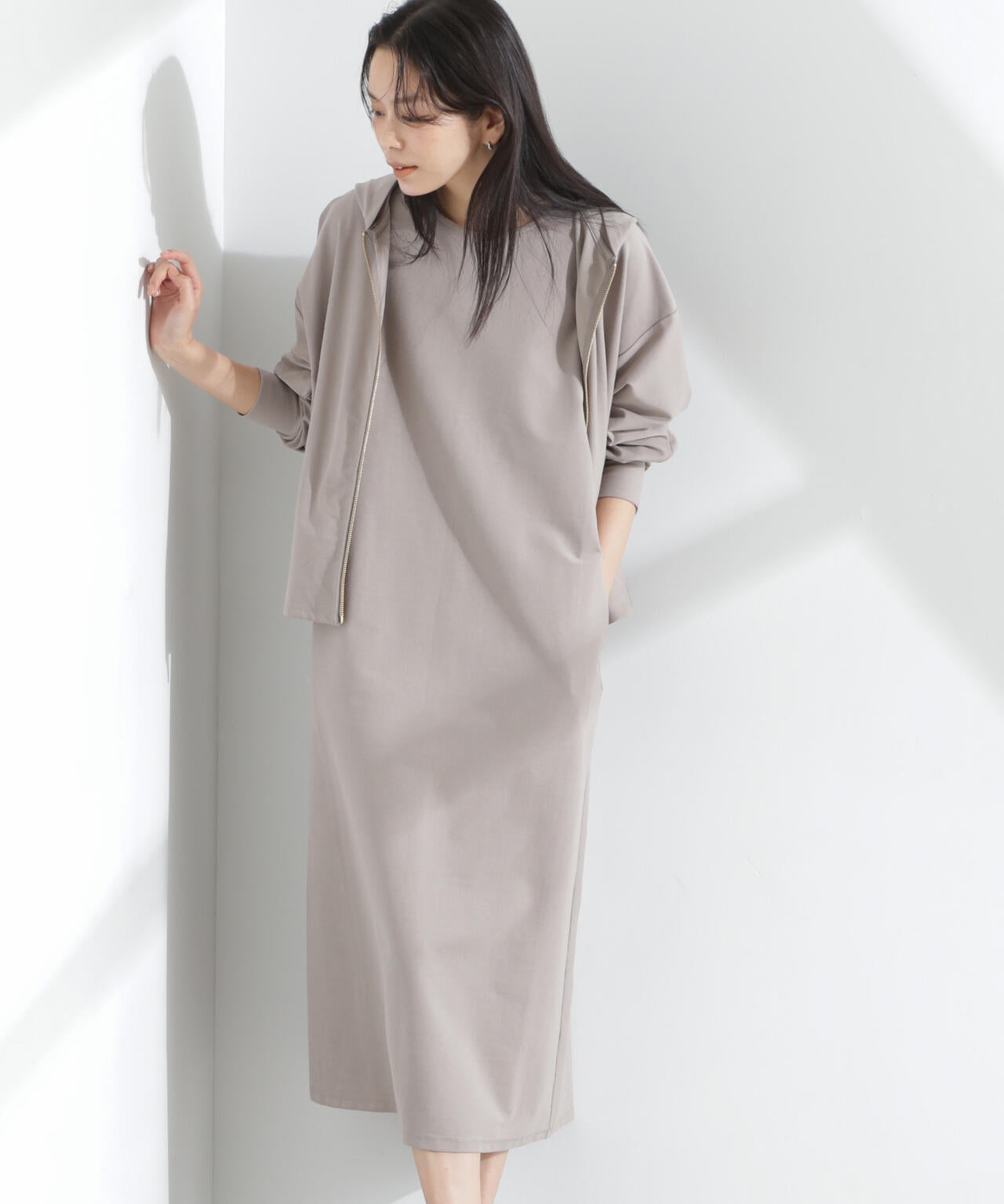 「MC」coveross(R)ツイル調 冷感プレーティング天竺ワンピース 6695119318