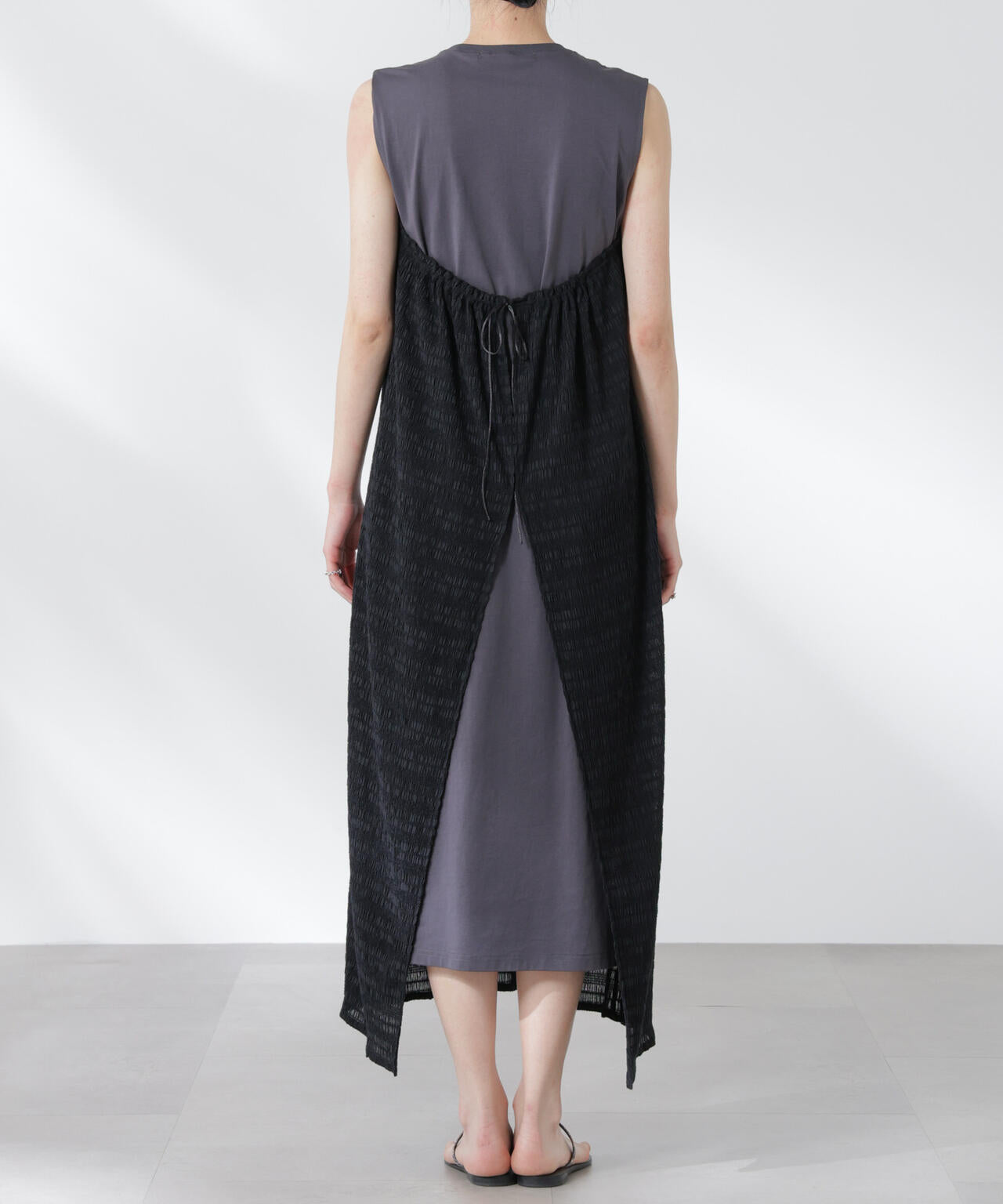 シャーリングベアドッキングカットワンピース 6695119324