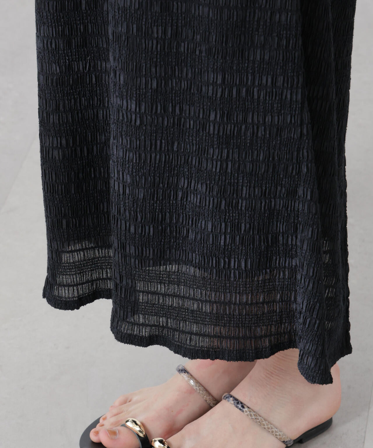 シャーリングベアドッキングカットワンピース 6695119324