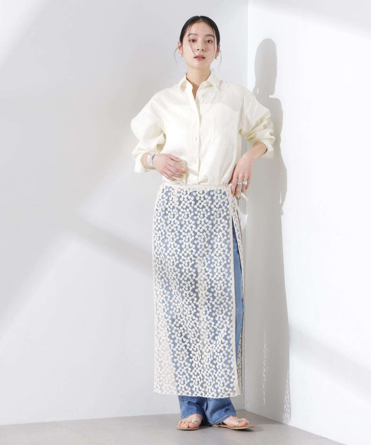 ヨーロピアンフラックス シアーシャツ(セットアップ可) 6695120300