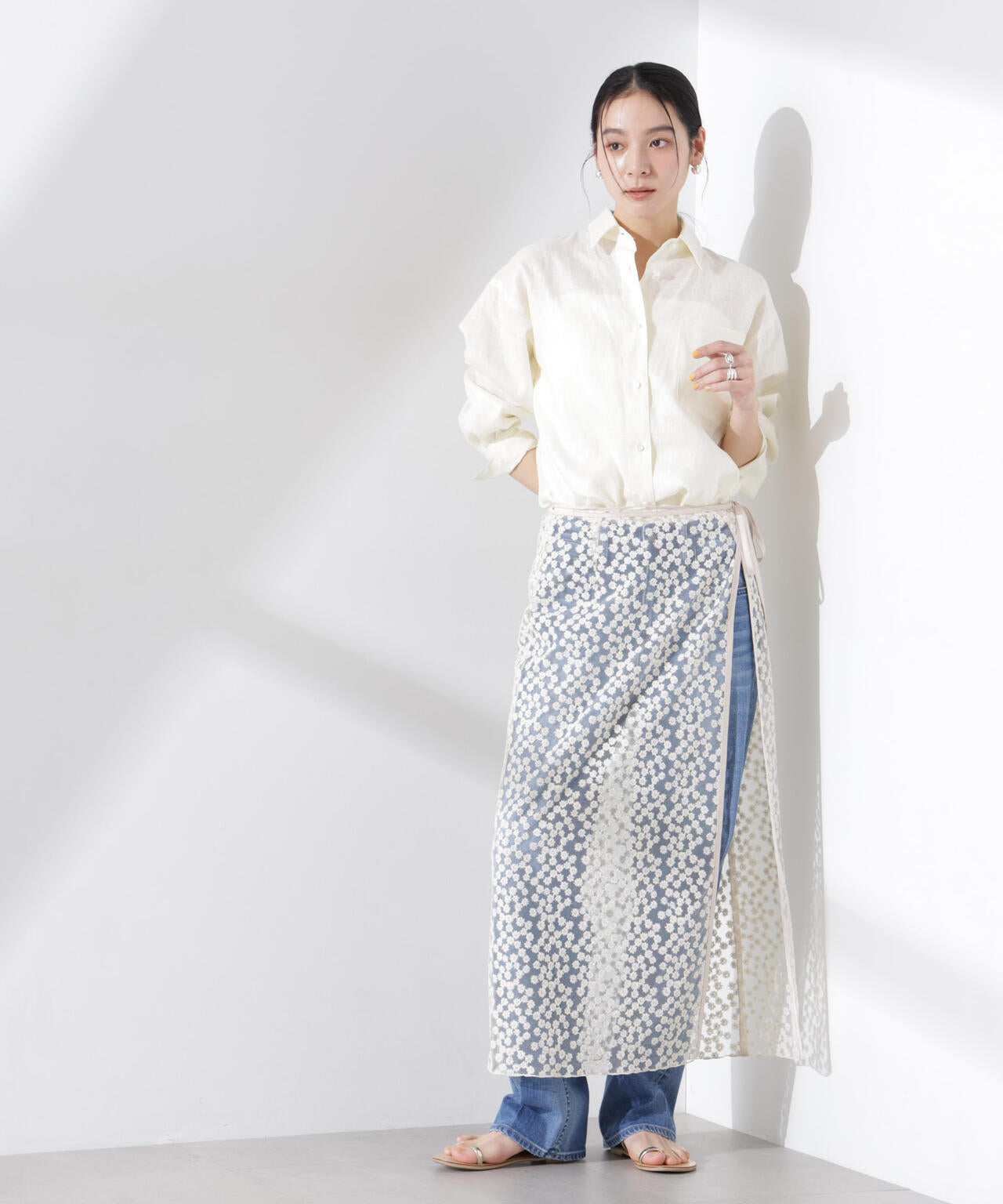 ヨーロピアンフラックス シアーシャツ(セットアップ可) 6695120300