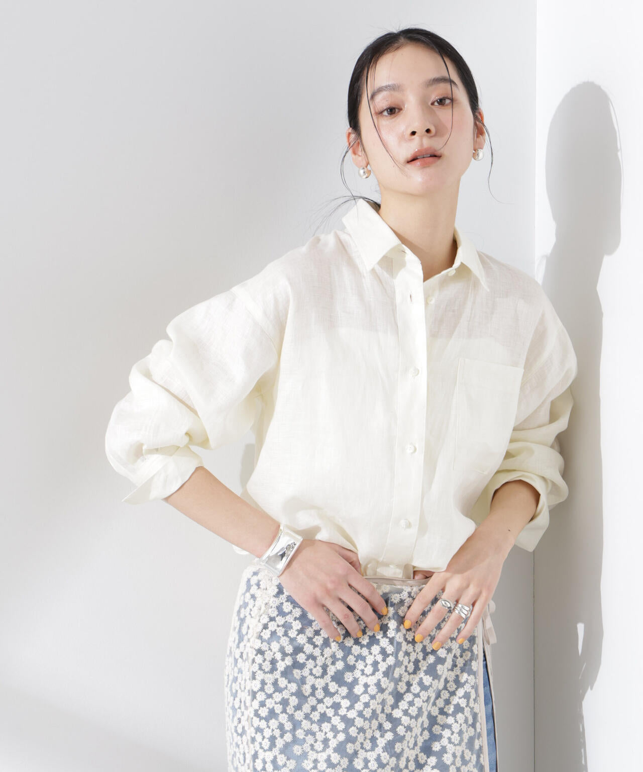 ヨーロピアンフラックス シアーシャツ(セットアップ可) 6695120300