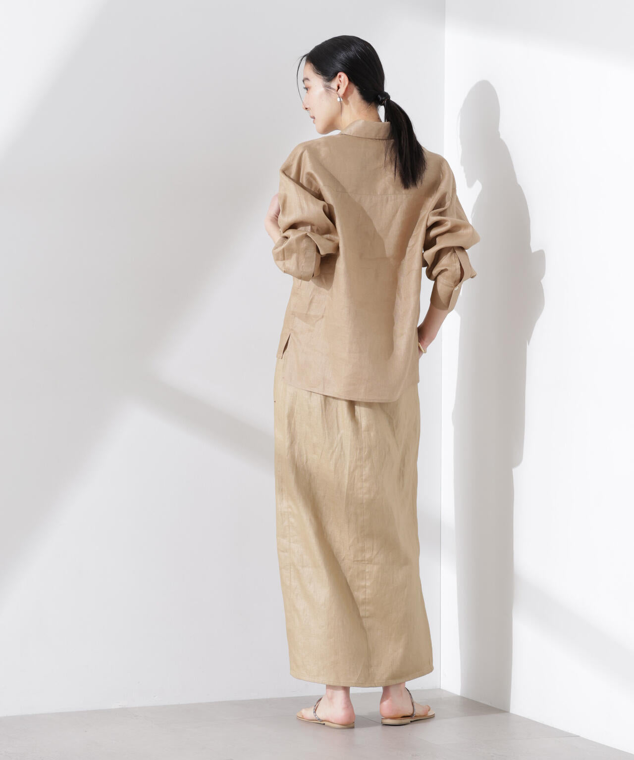 ヨーロピアンフラックス シアーシャツ(セットアップ可) 6695120300