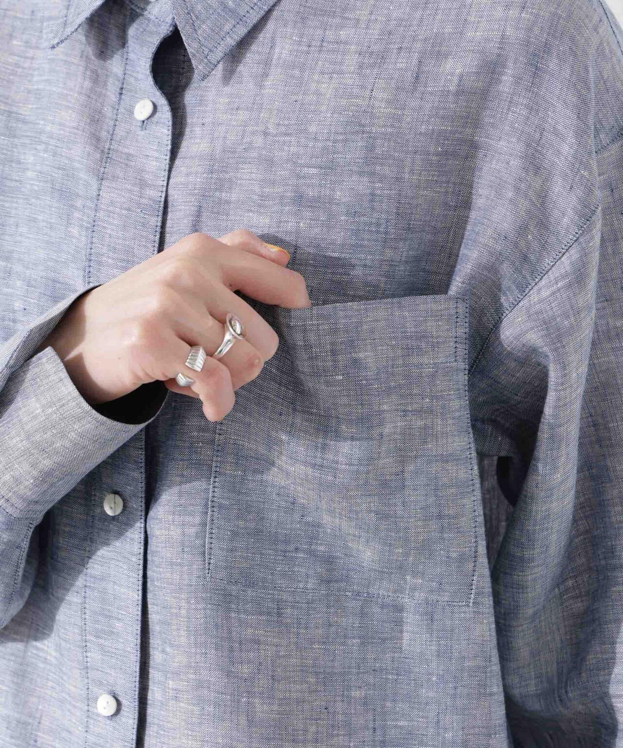 ヨーロピアンフラックス シアーシャツ(セットアップ可) 6695120300