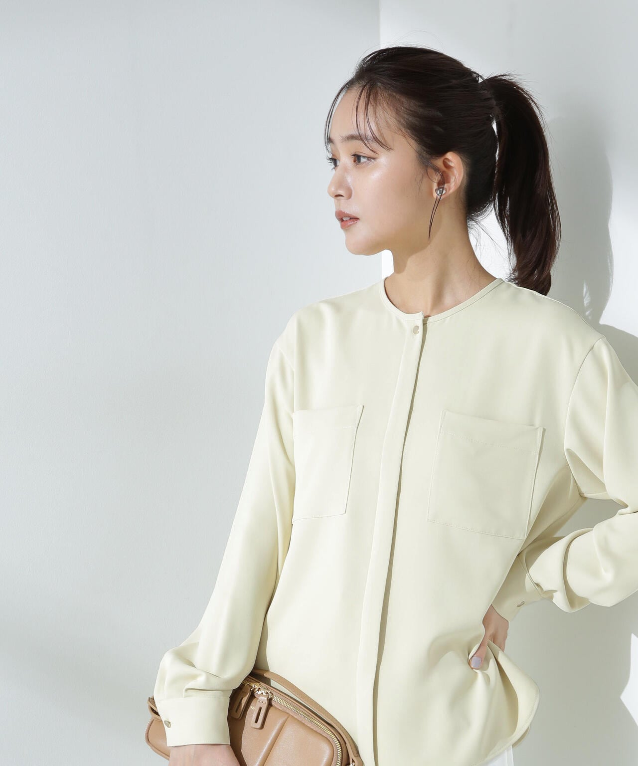 【美品】bow.a ボウエー 水際ナミナミブラウス ブラック 水際 NAMINAMI BLOUSE | bow.a