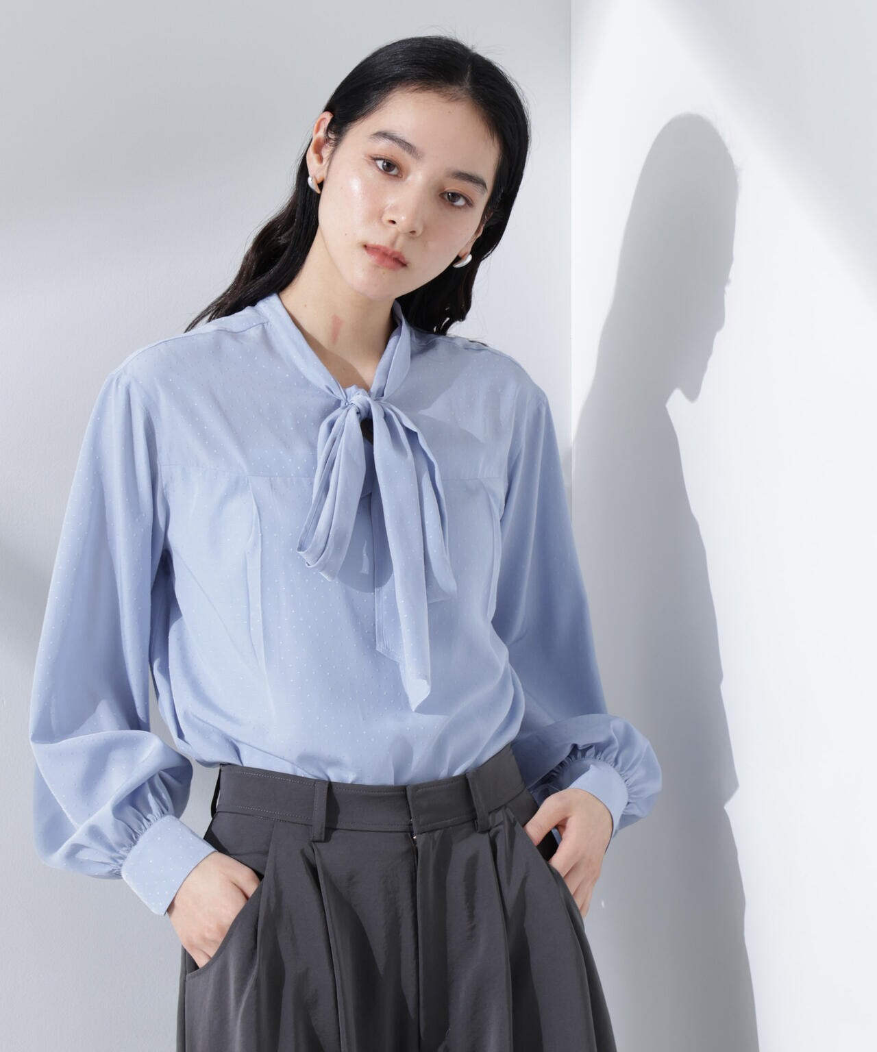 SALE】2WAYボウタイリボンブラウス