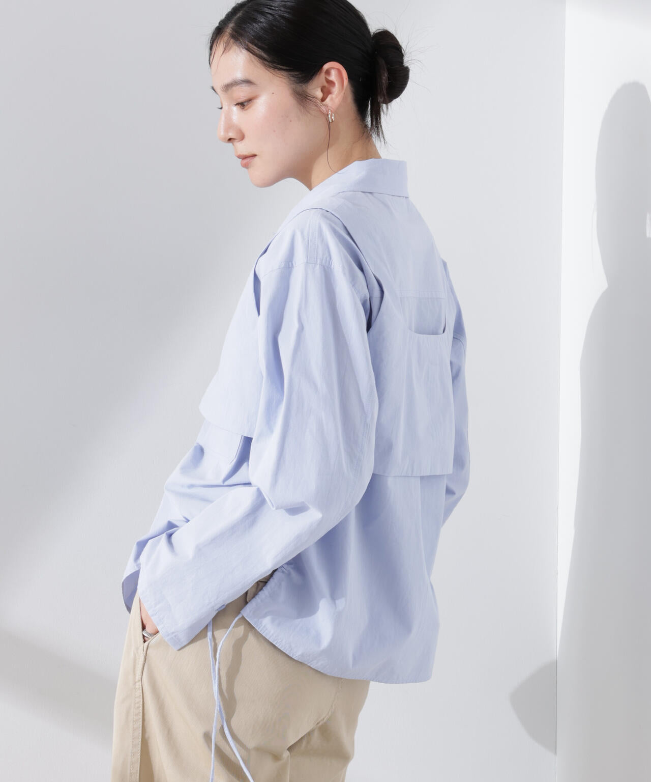 ビスチェセットドロストワイドコットンシャツ 6695120315