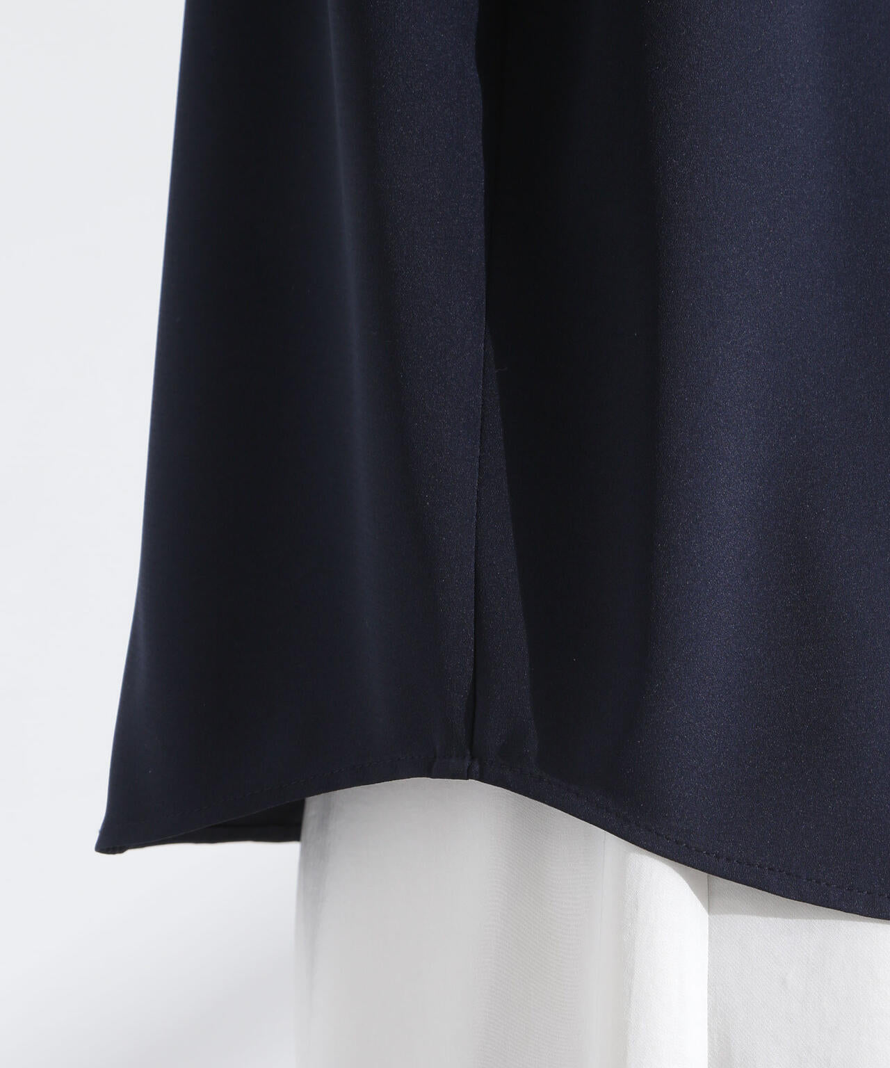 スタンドバイカラータックブラウス 半袖 6695121306