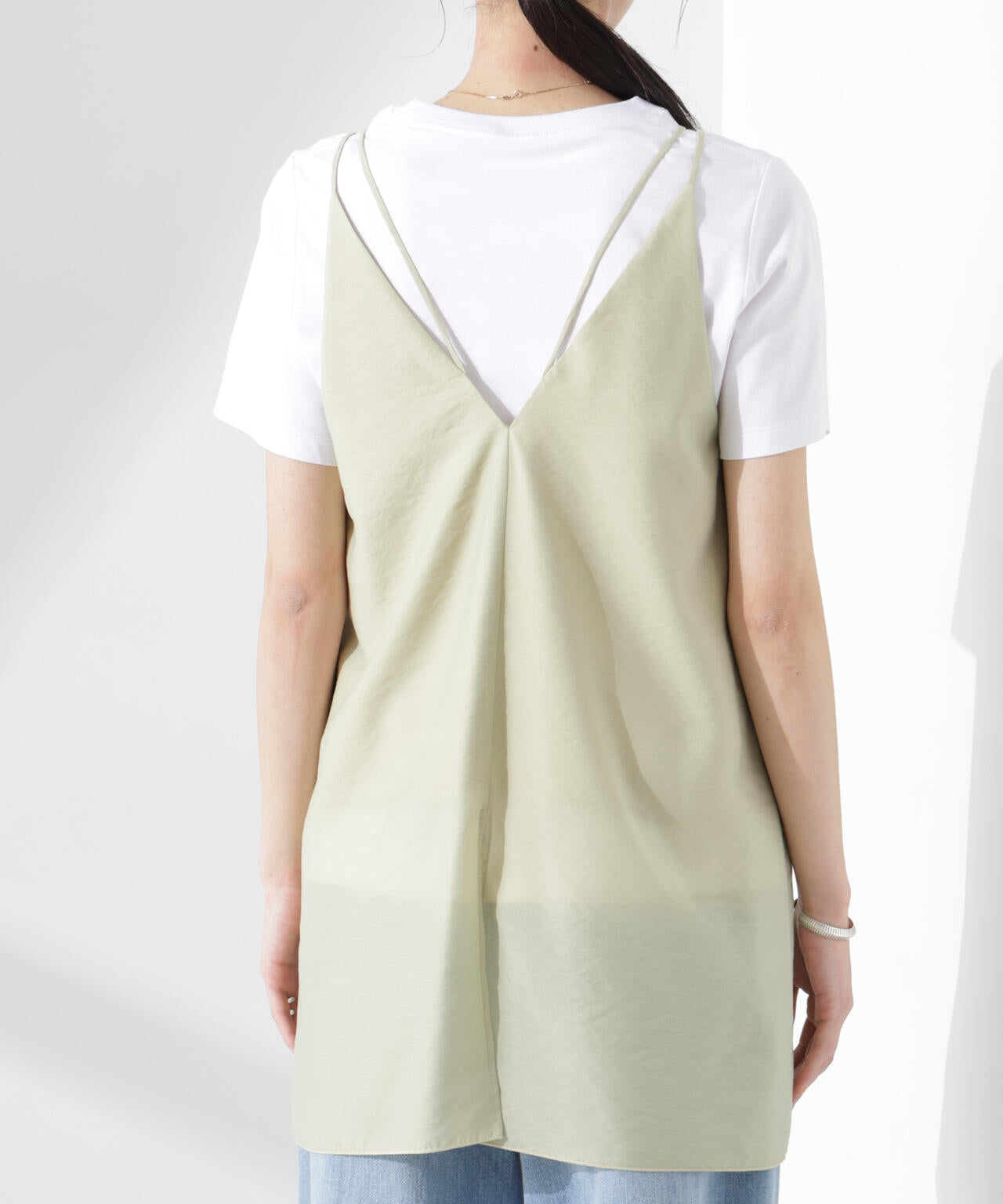 ダブルストラップミディキャミ(セットアップ可) 6695121307