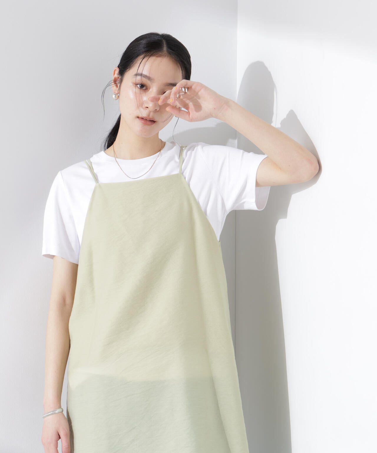 ダブルストラップミディキャミ(セットアップ可) 6695121307