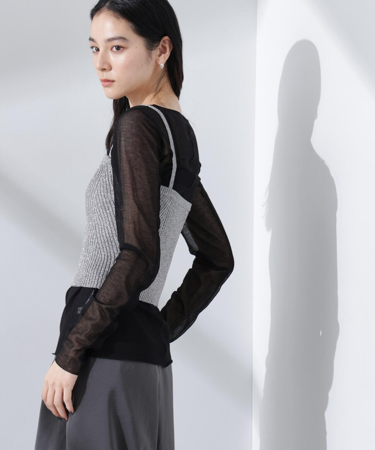 グリッターラメニット2wayビスチェ(セットアップ可) 6695122307