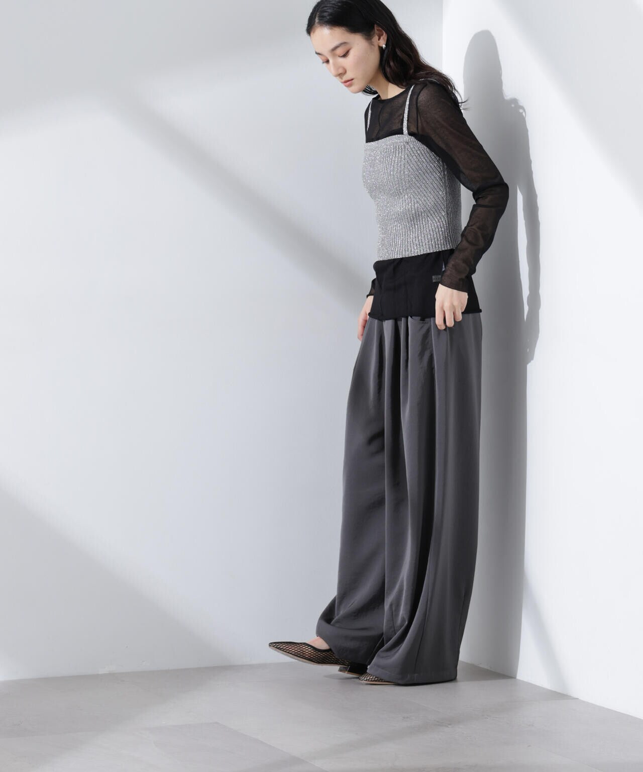 グリッターラメニット2wayビスチェ(セットアップ可) 6695122307