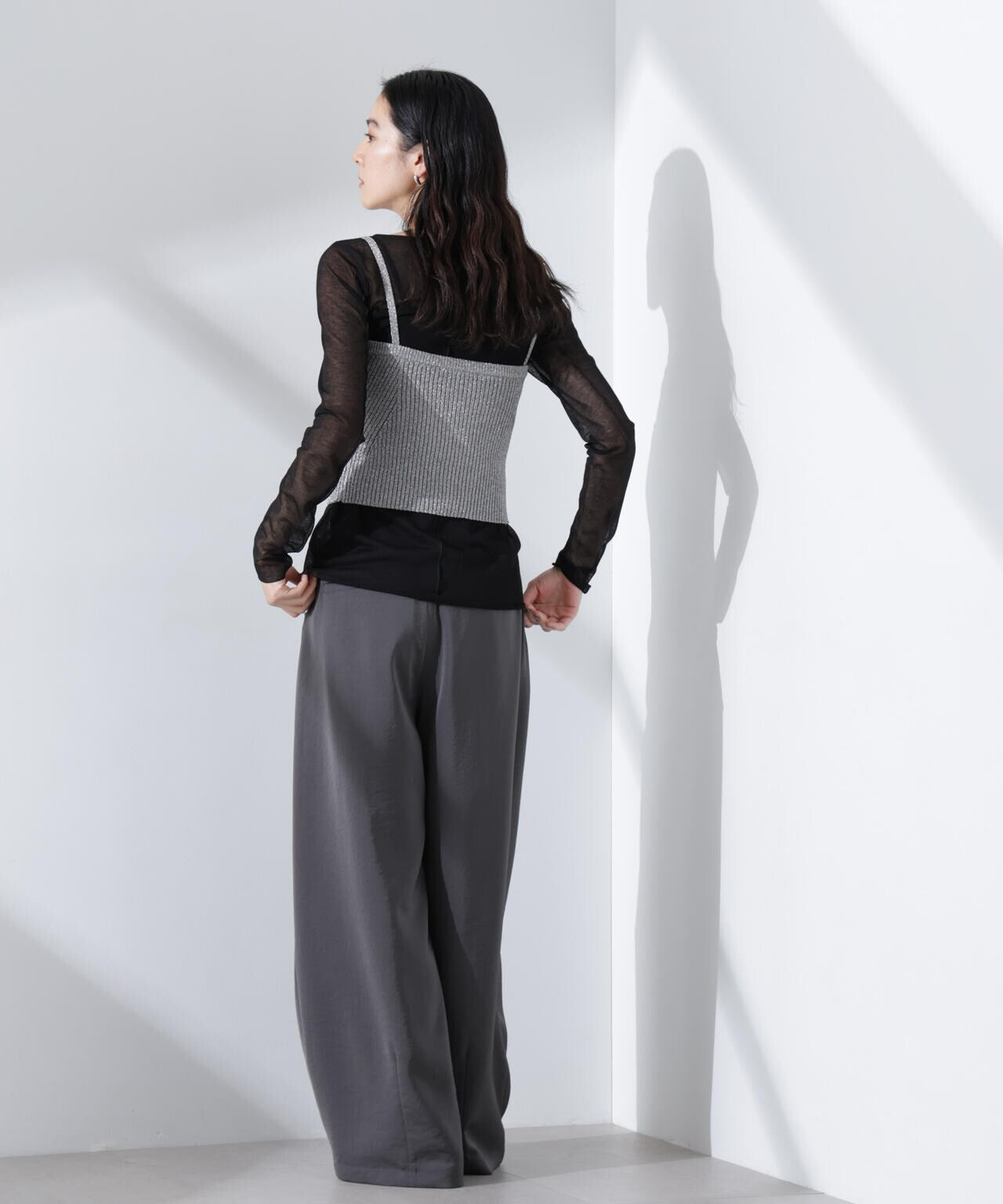 グリッターラメニット2wayビスチェ(セットアップ可) 6695122307