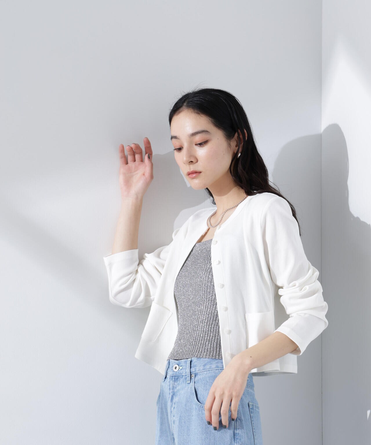 グリッターラメニット2wayビスチェ(セットアップ可) 6695122307