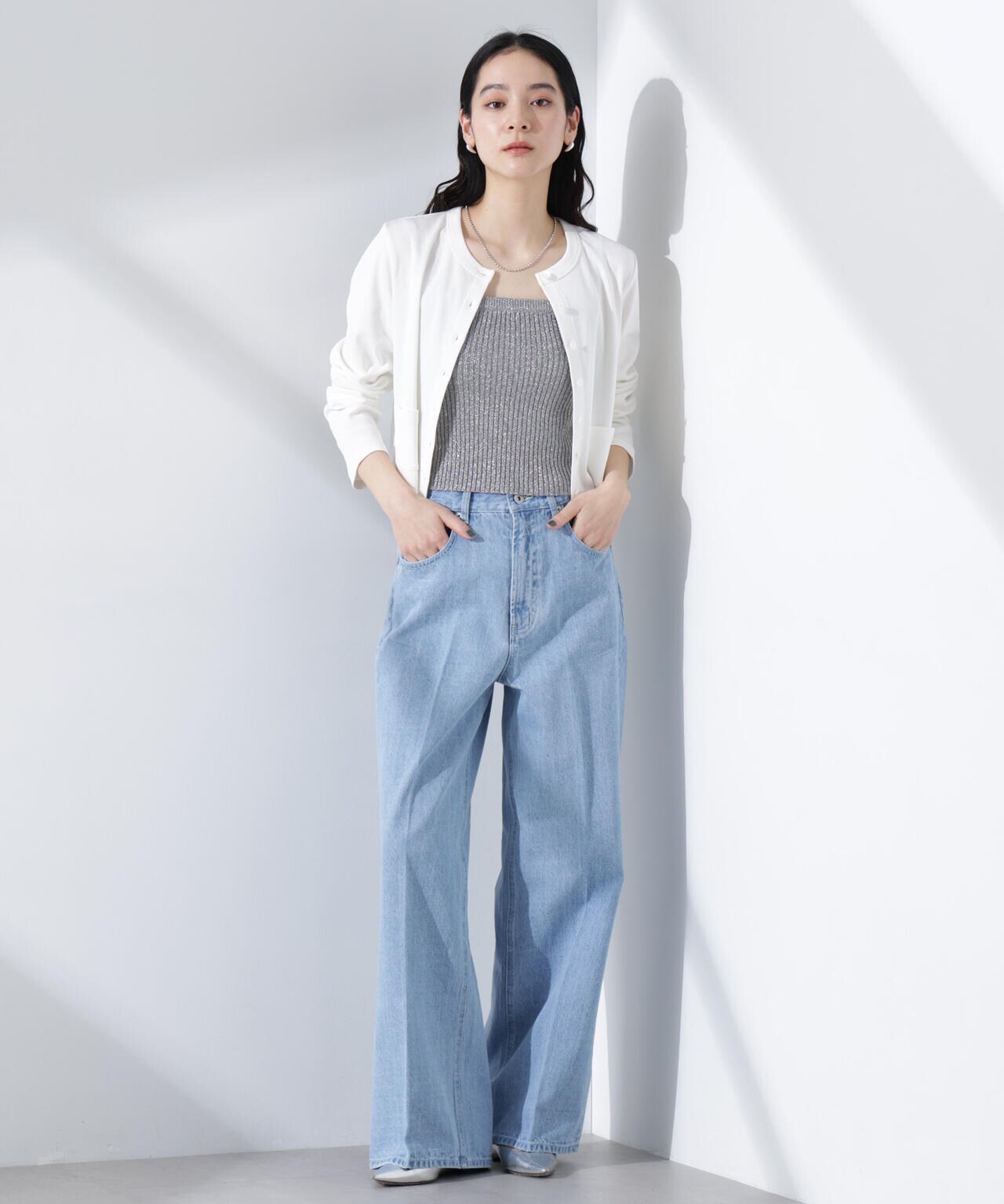 グリッターラメニット2wayビスチェ(セットアップ可) 6695122307