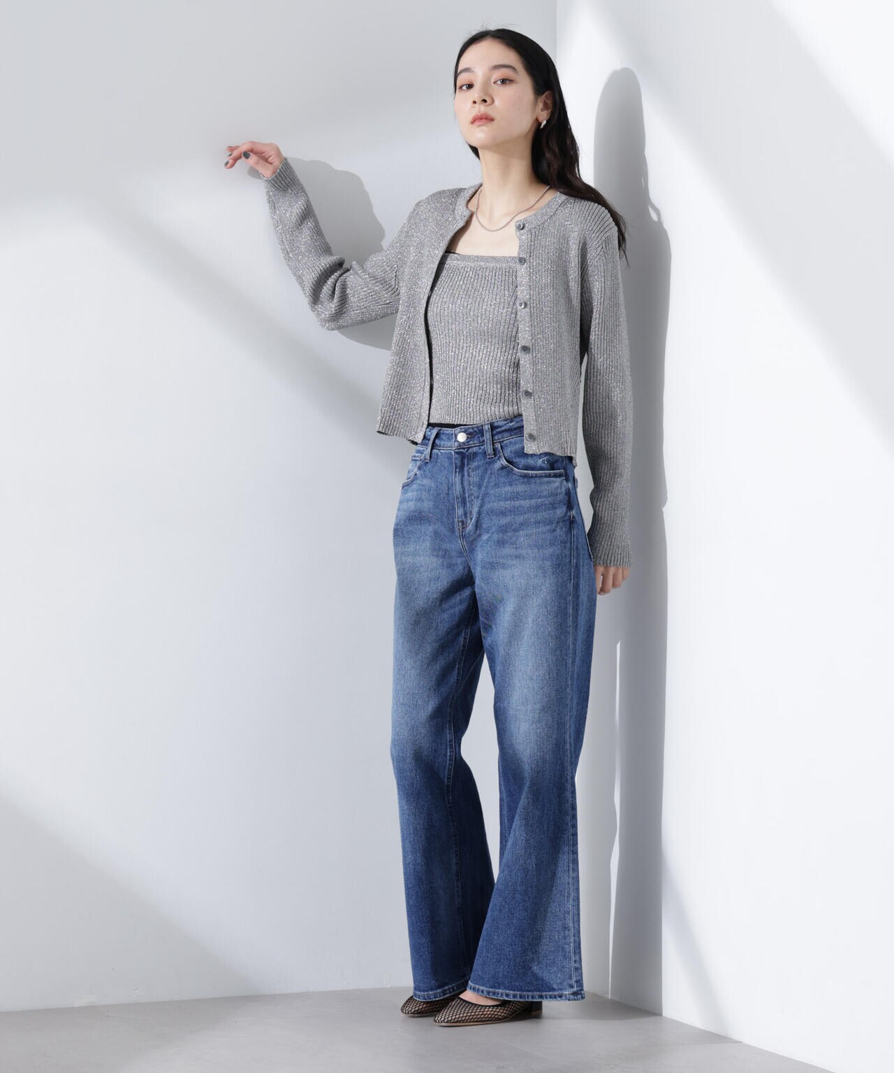 グリッターラメニット2wayビスチェ(セットアップ可) 6695122307