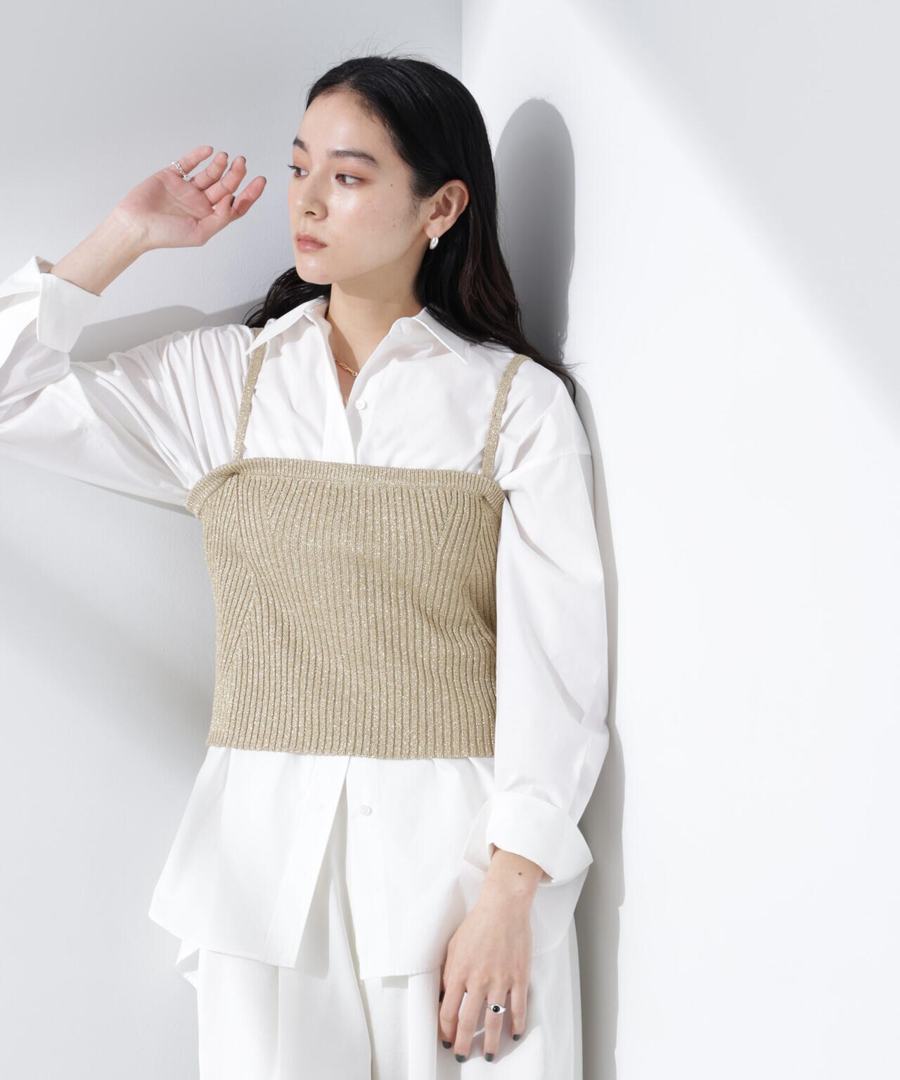 グリッターラメニット2wayビスチェ(セットアップ可) 6695122307