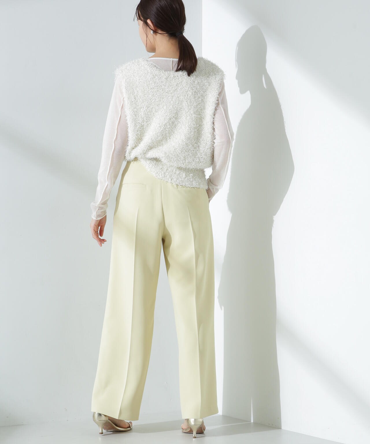 シャギーニットベスト 6695122308