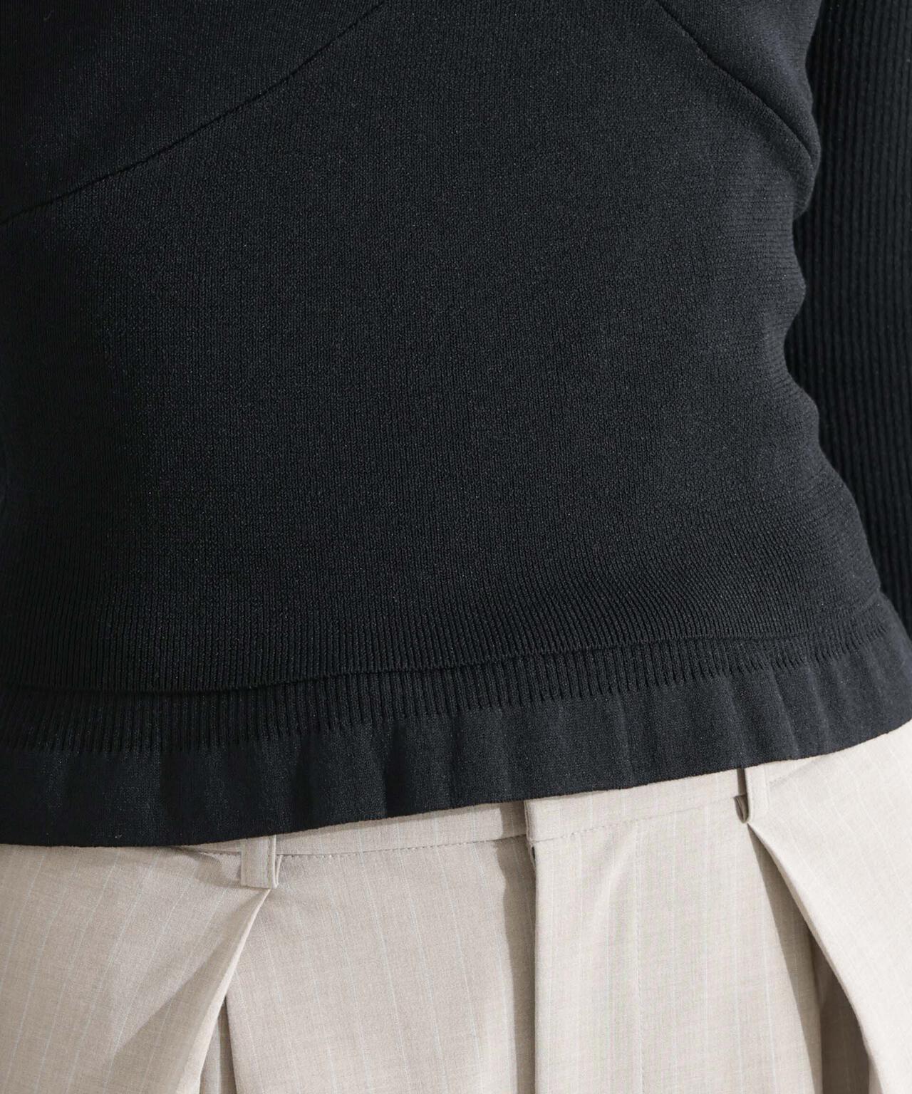 ホルターネックキャミ付きリブトップス 6695122311