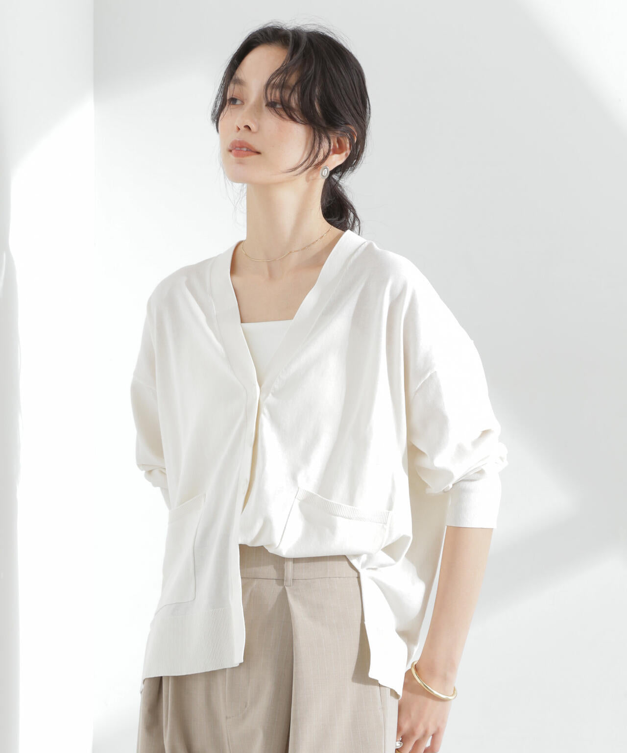 TEKNICO GIZAコットンオーバーカーディガン 6695122314