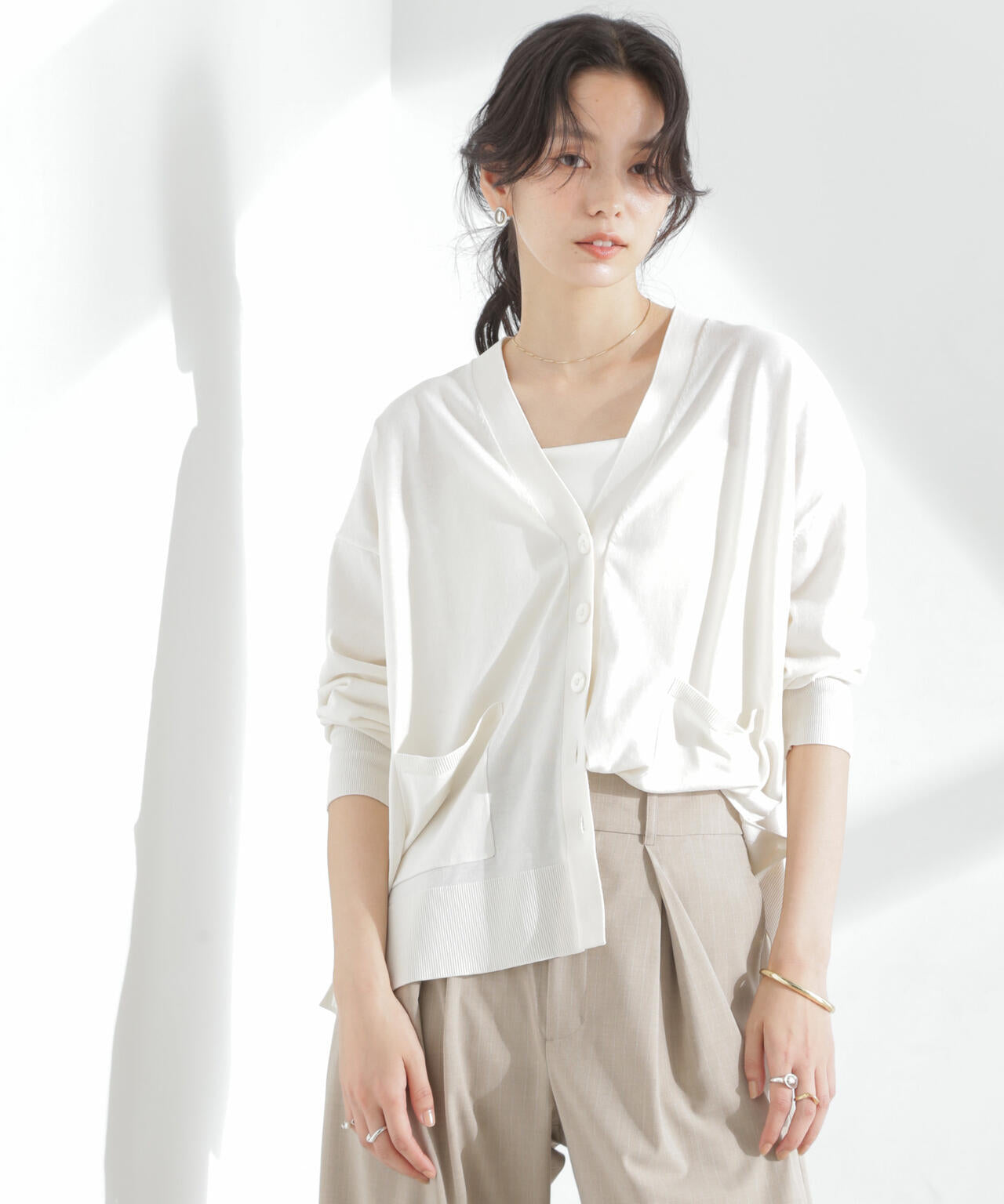 TEKNICO GIZAコットンオーバーカーディガン 6695122314