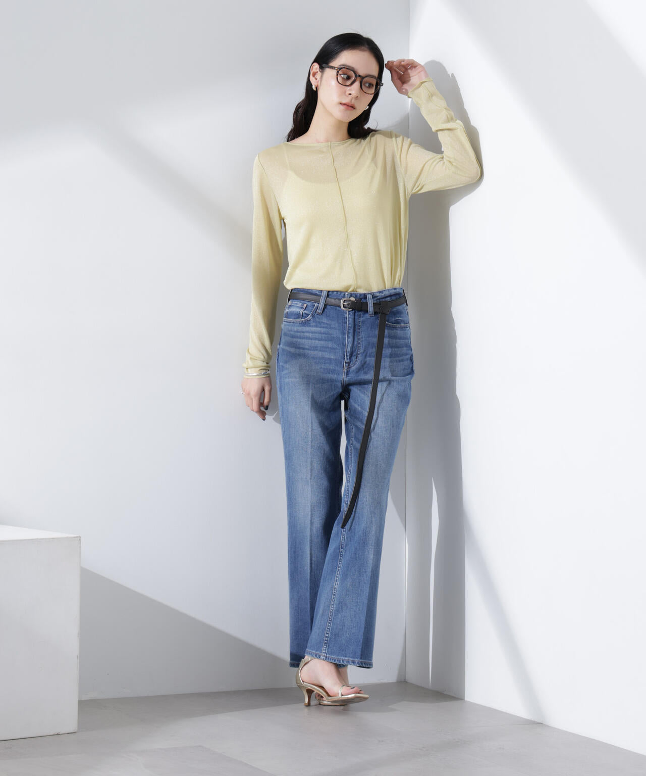 ラメシアーカットトップス 6695123305