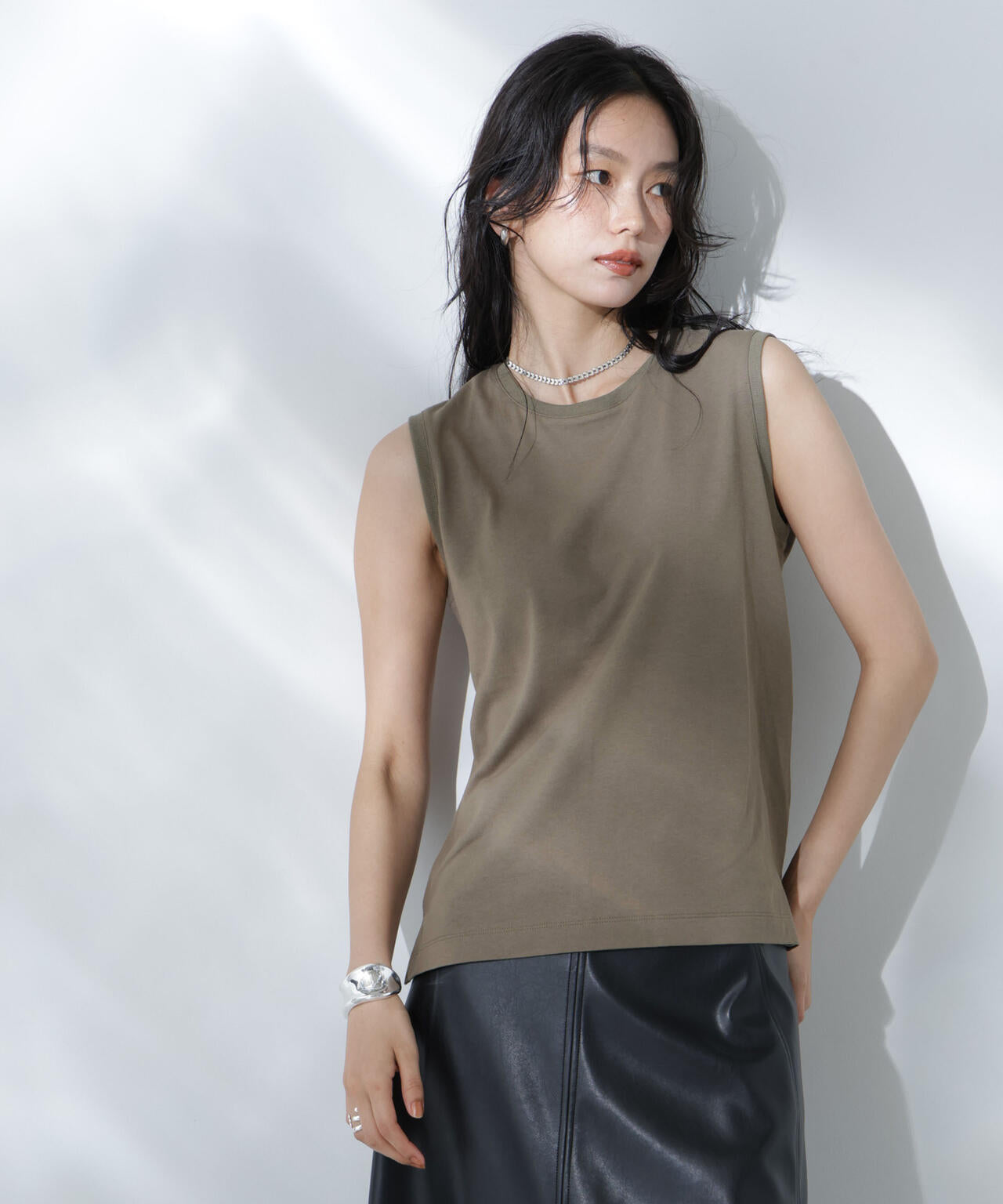 Anti Soaked(R) 汗染み防止ノースリーブTシャツ 6695124302