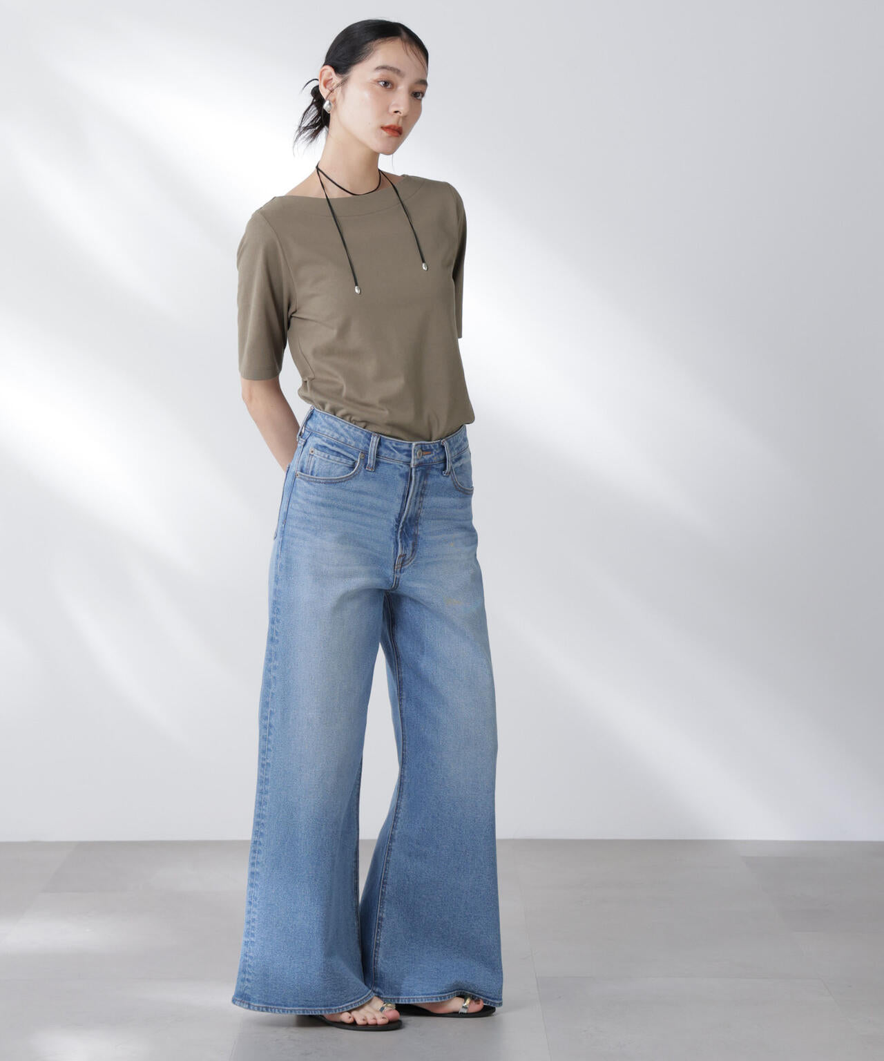 Anti Soaked(R) 汗染み防止ボートネックTシャツ 6695124303