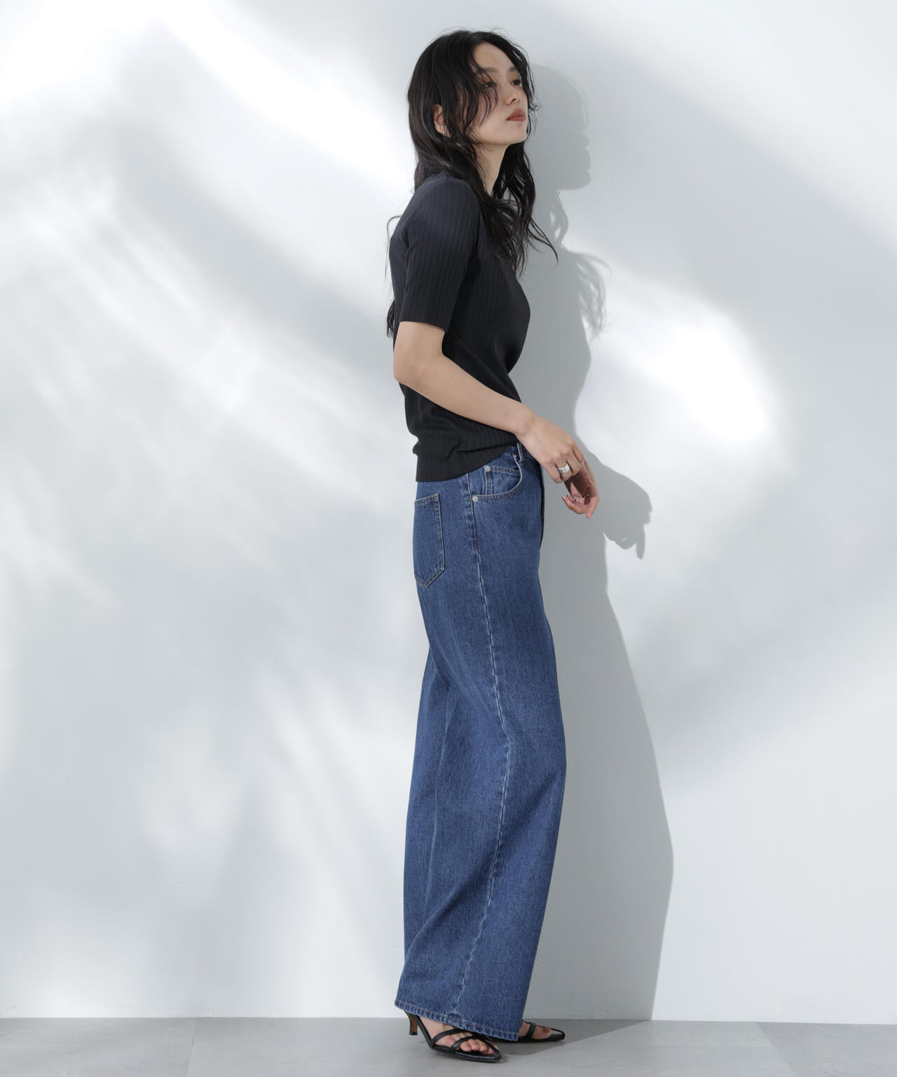 Anti Soaked(R) 汗染み防止クルーネックリブTシャツ 6695124304