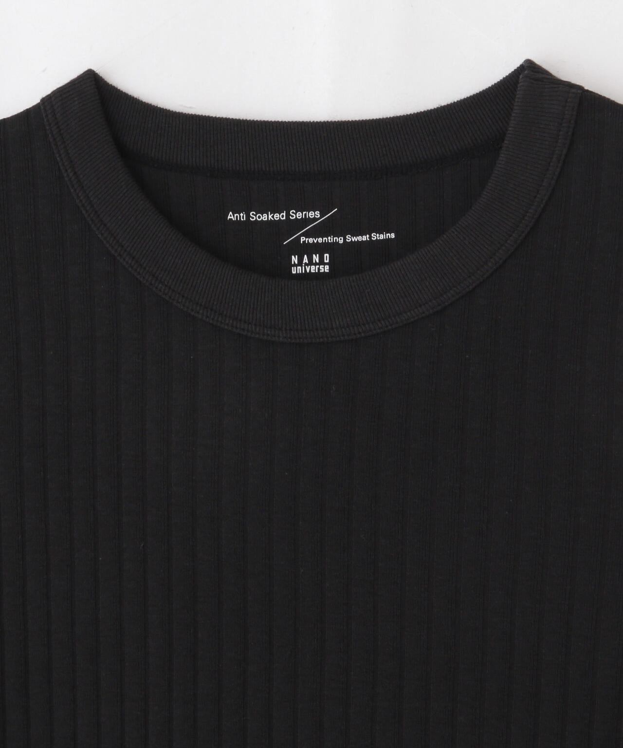 Anti Soaked(R) 汗染み防止クルーネックリブTシャツ 6695124304