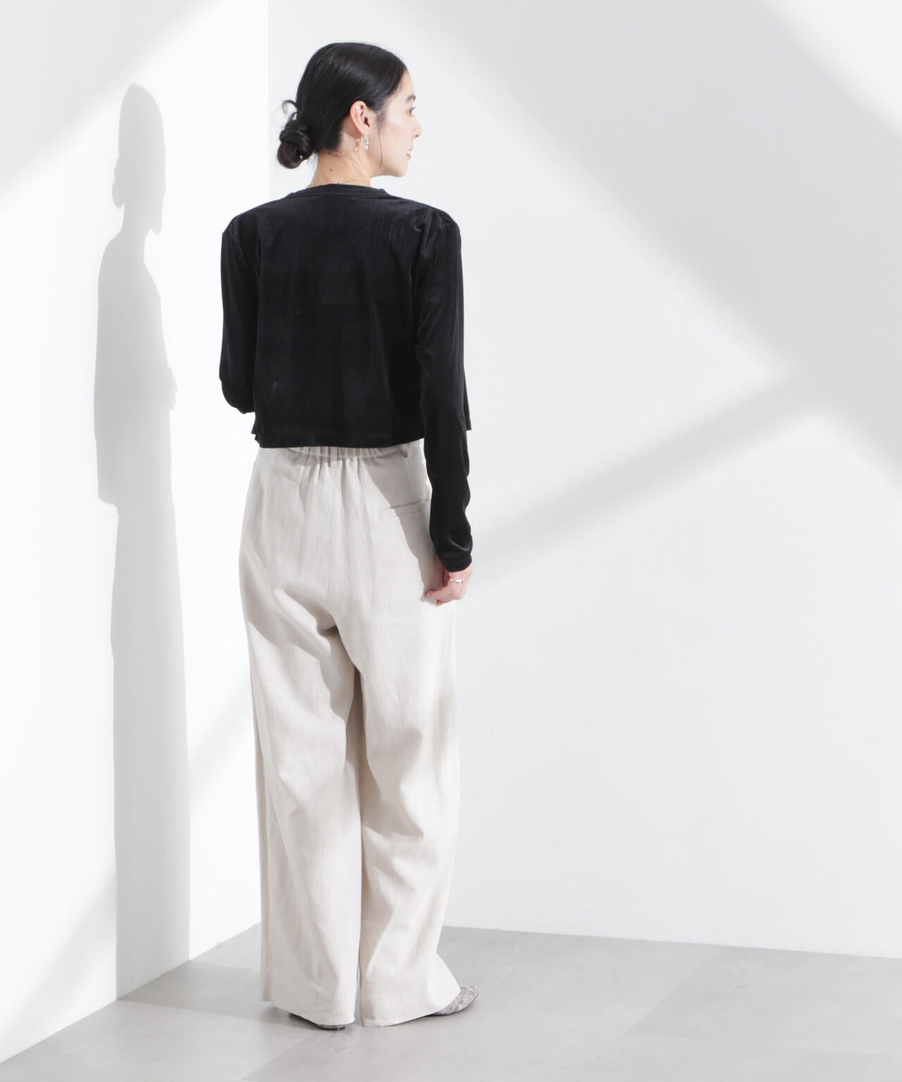 シアーベロアメニーボタンカーディガン 6695124310